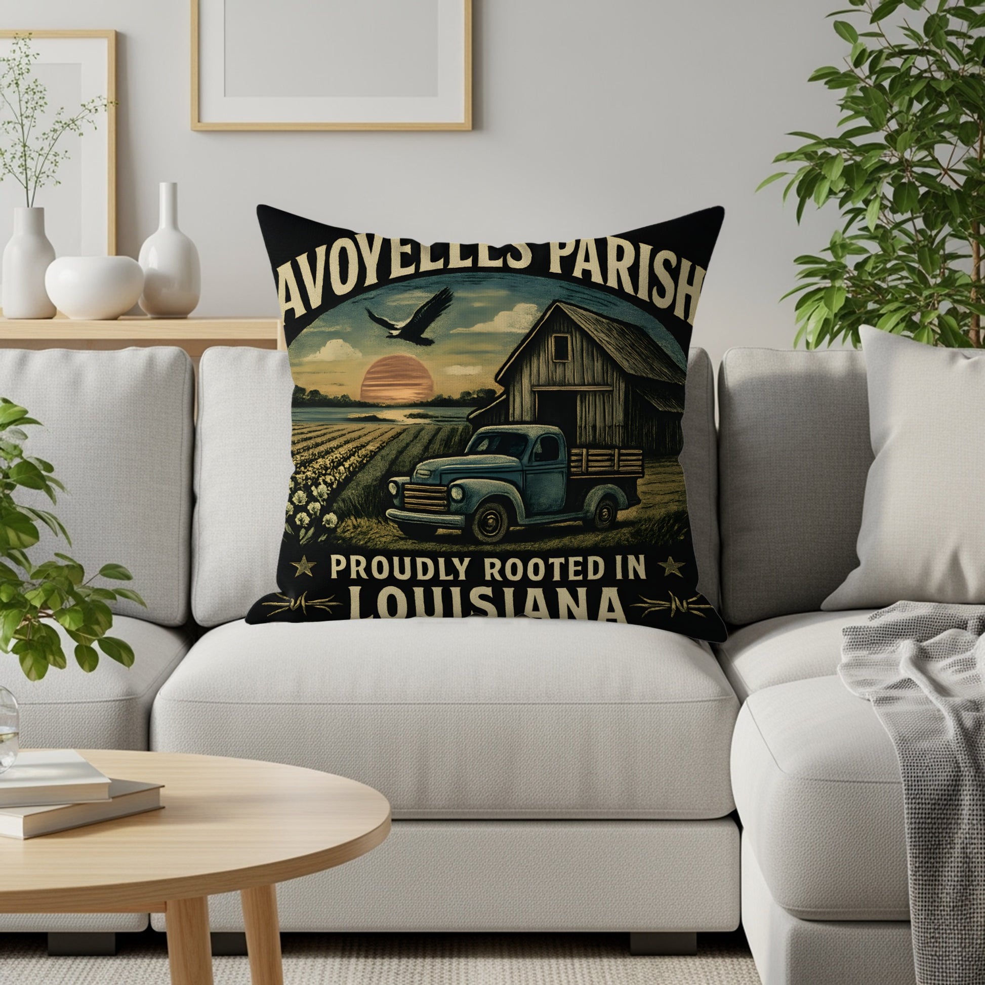 Avoyelles Parish Proudly Rooted Louisiana pillow product