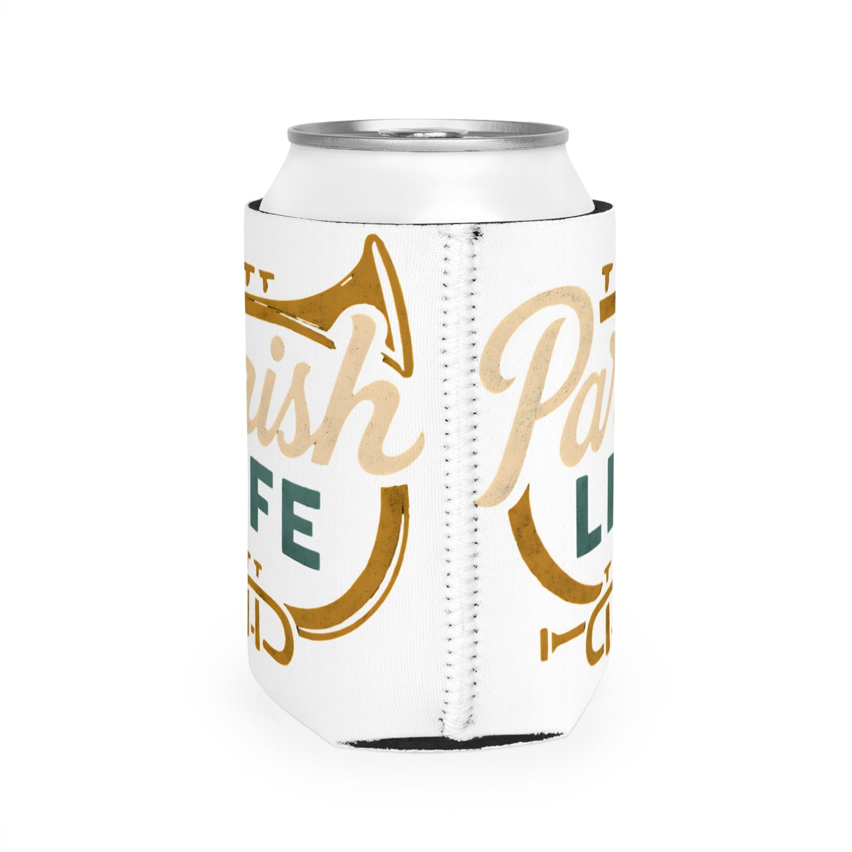Parish Life Brass Instrument Design Can Cooler product