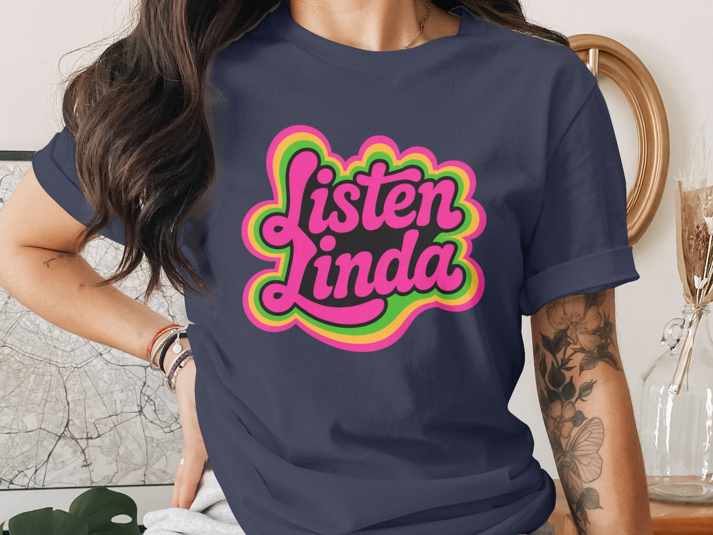 Vibrant Listen Linda Graphic Unisex Tee product