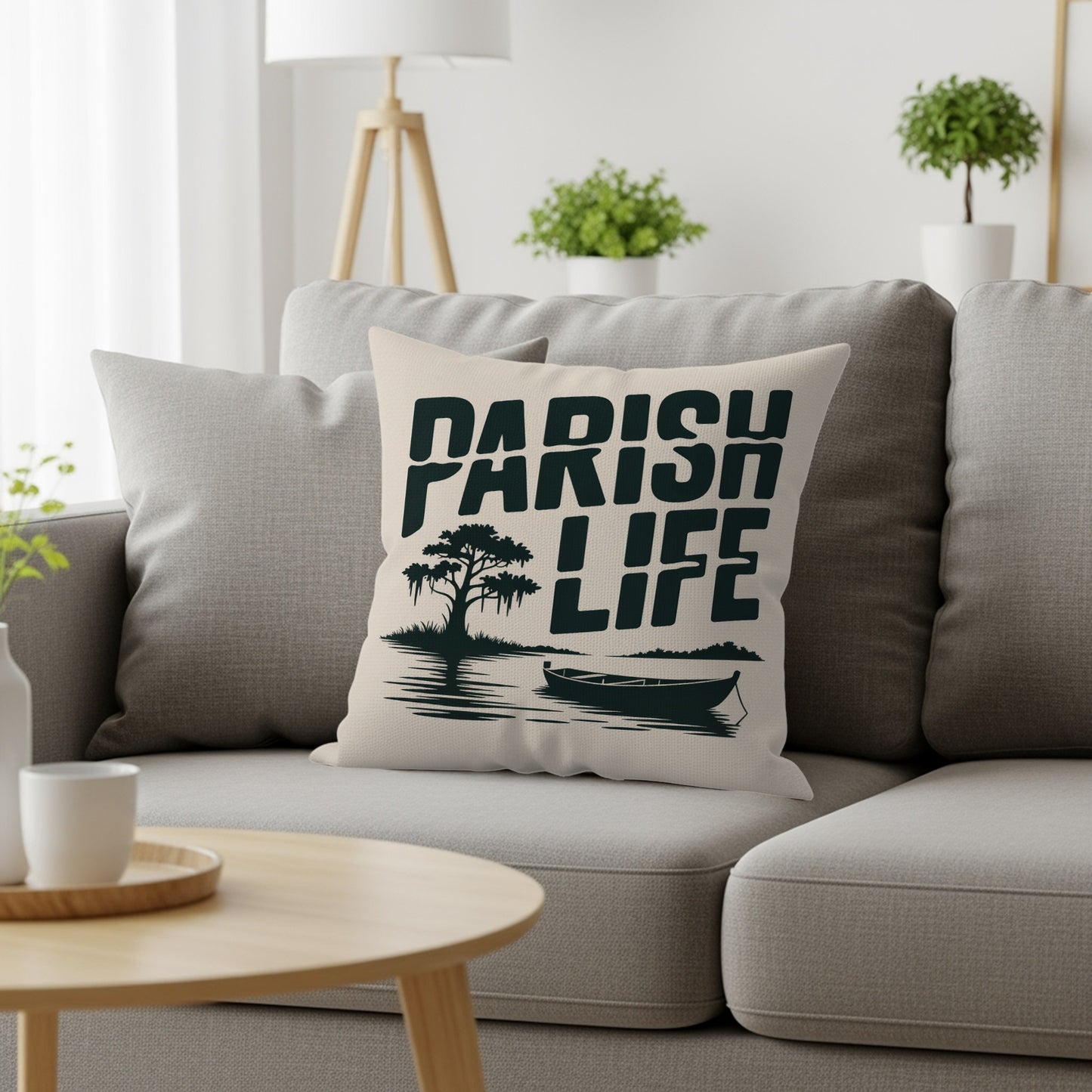 Parish Life Lake Scene Decorative Pillow product type