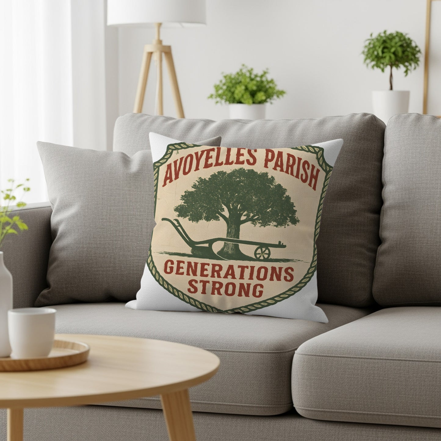 Avoyelles Parish Generations Strong Throw Pillow product type