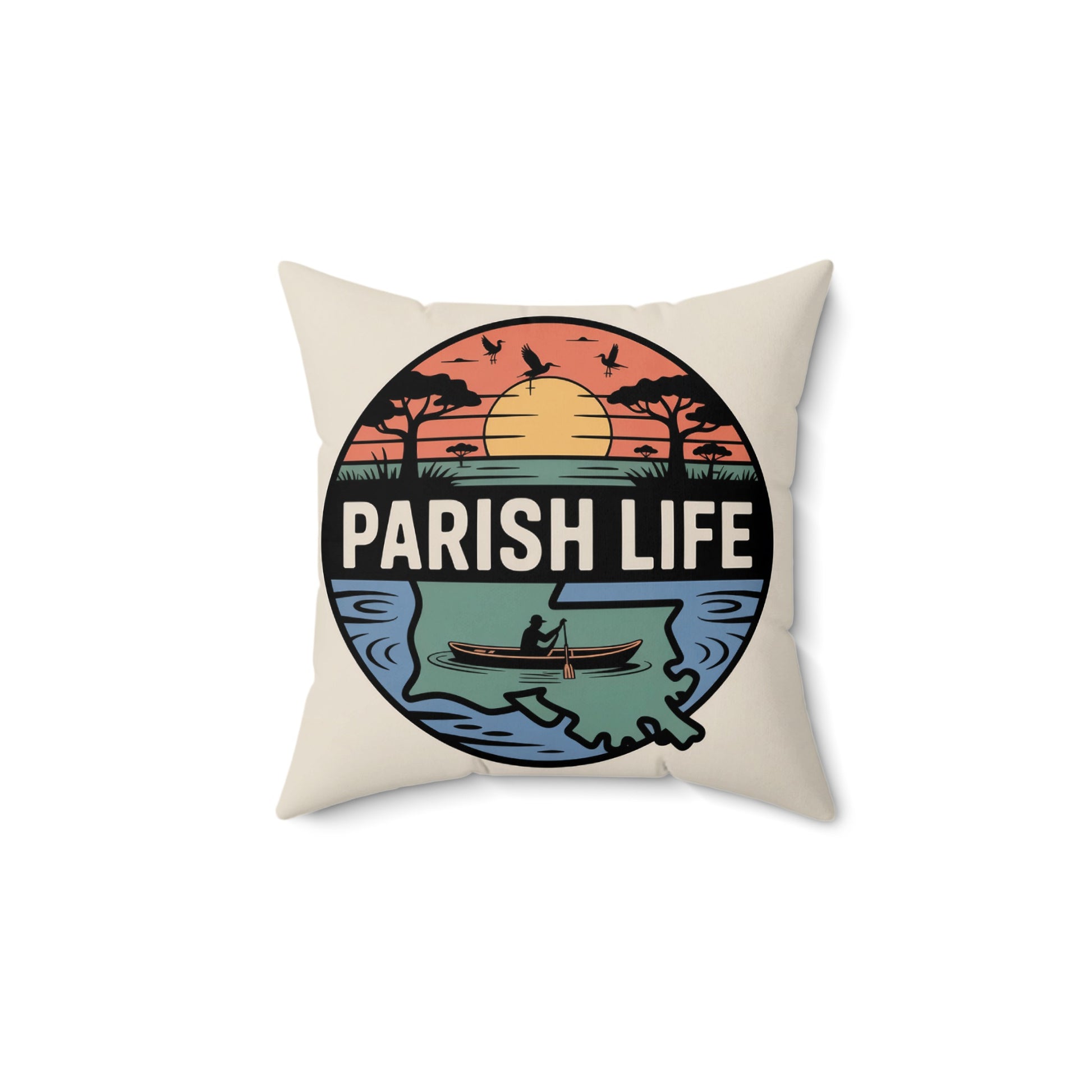 Parish Life Sunset Scene Pillow product