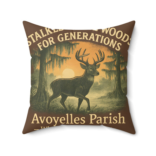 Avoyelles Parish Deer Themed Cushion Pillow product type