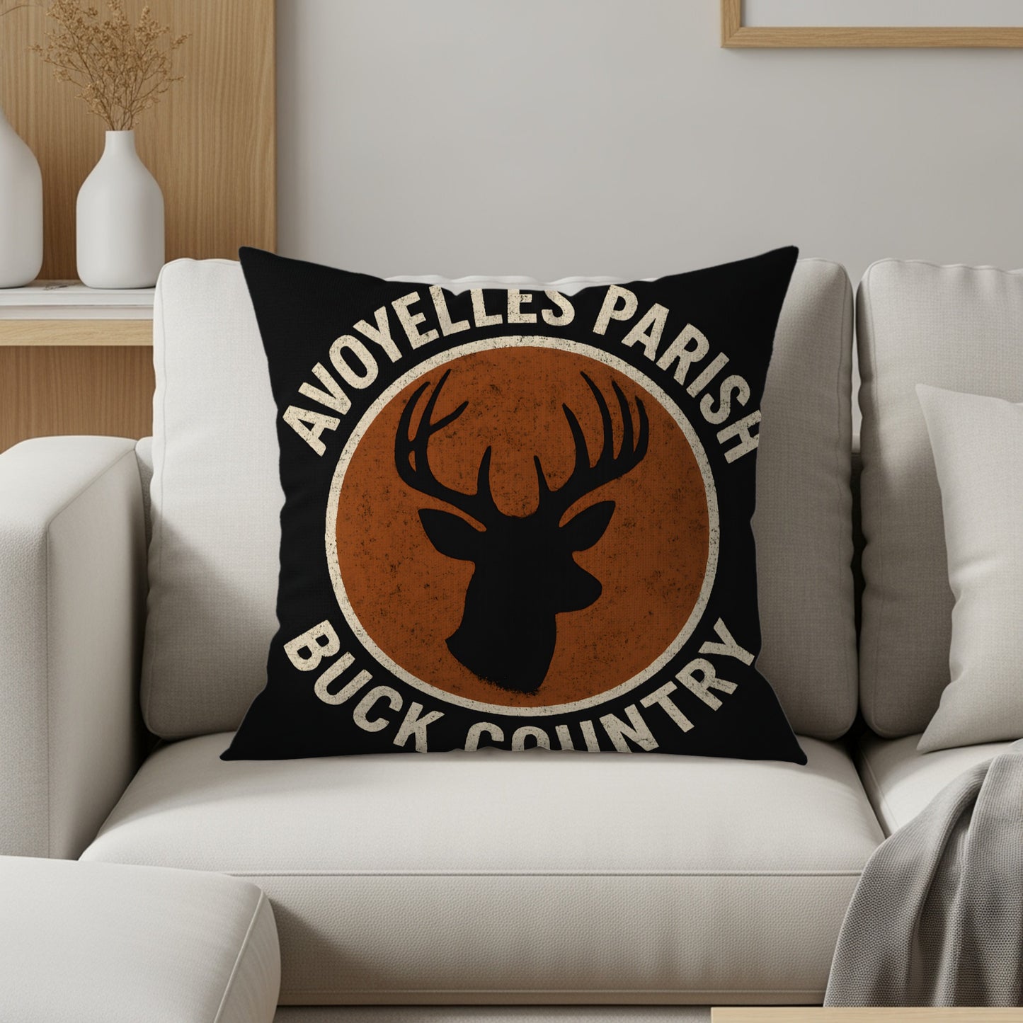 Avoyelles Parish Buck Country Decorative Pillow product