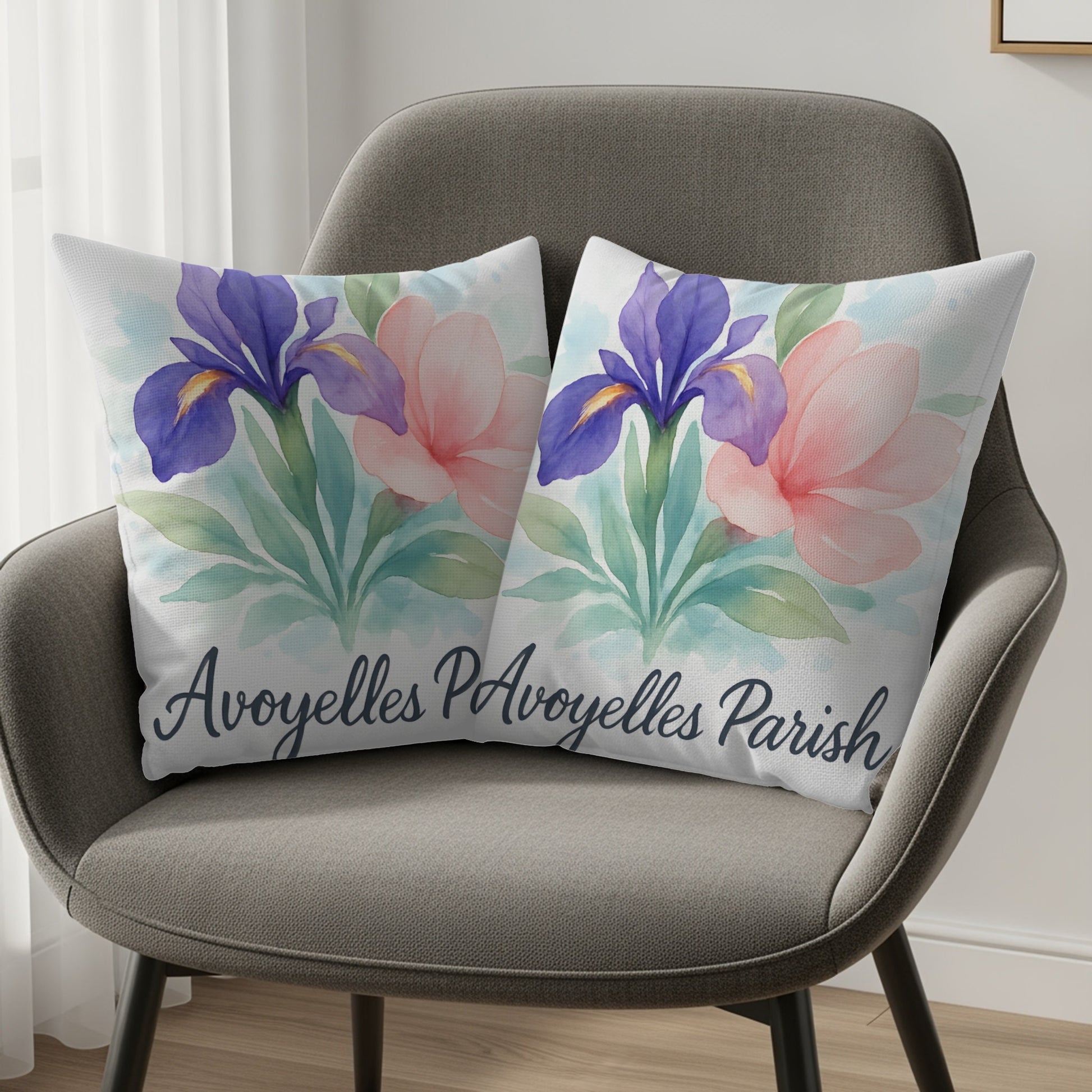 Avoyelles Parish Flower Design Decorative Pillow product
