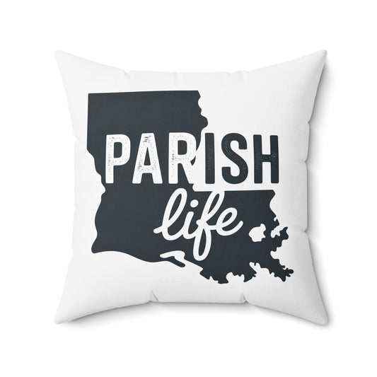 Parish Life Louisiana Map Design Pillow product