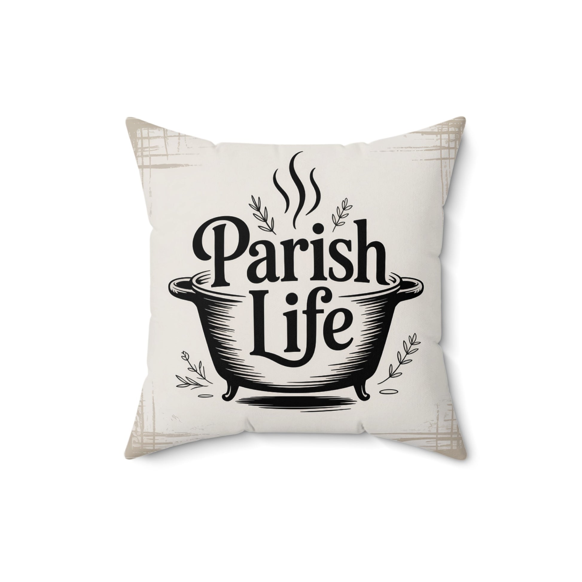 Cozy Parish Life Print Decorative Pillow product