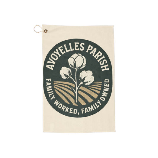 AVOYELLES PARISH FAMILY OWNED Golf Towel product