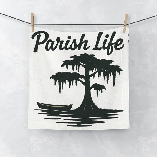 Parish Life Tree and Boat Graphic Towel product