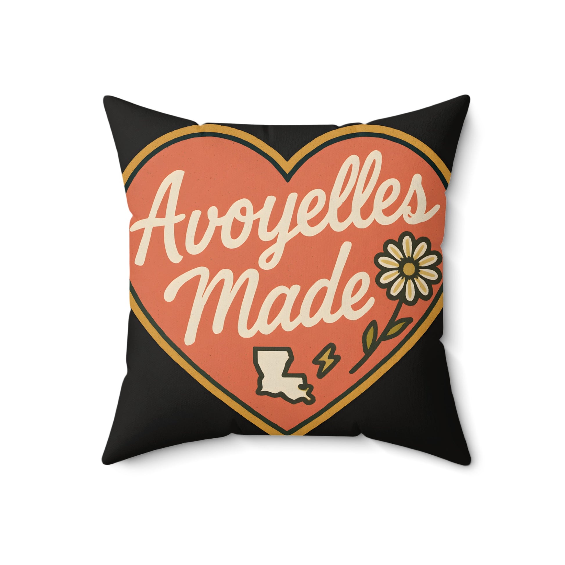 Avoyelles Made Heart Design Decorative Pillow product