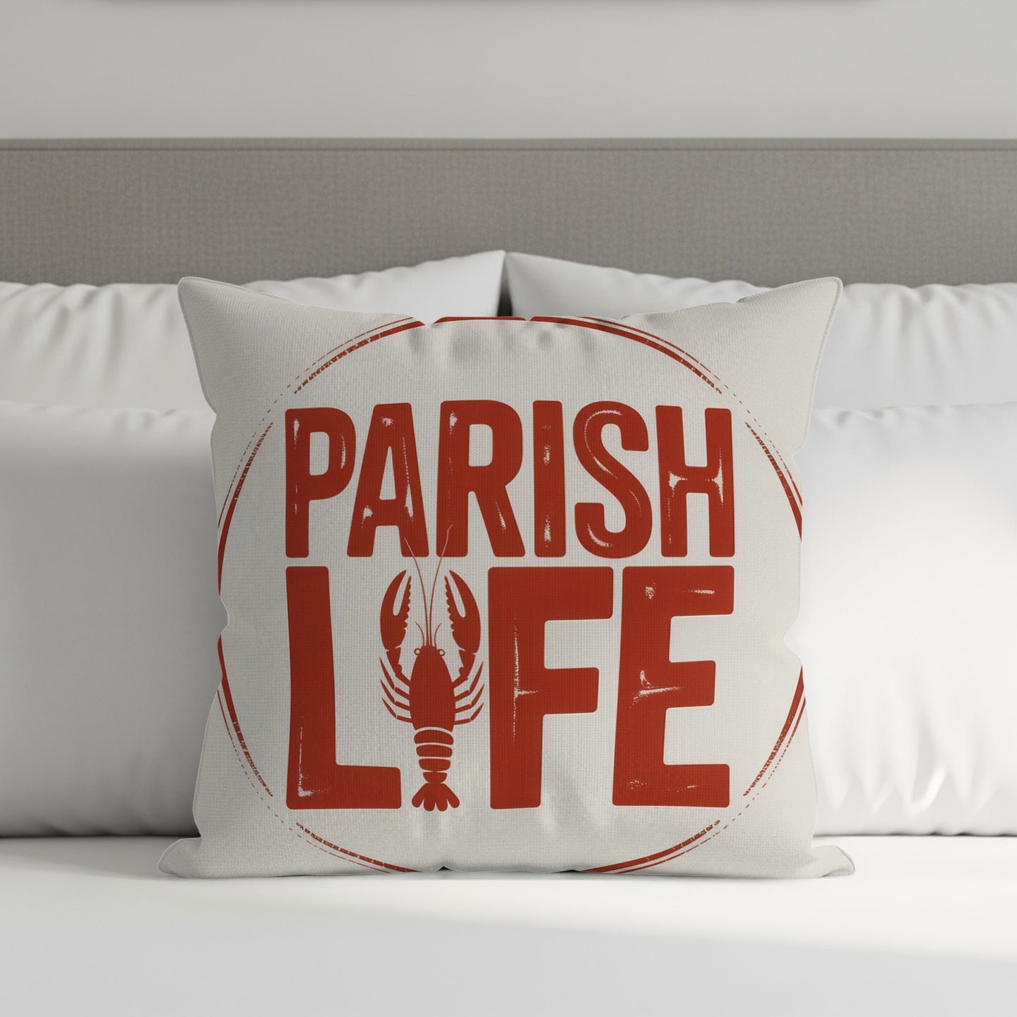 Parish Life Crawfish Inspired Decorative Pillow product