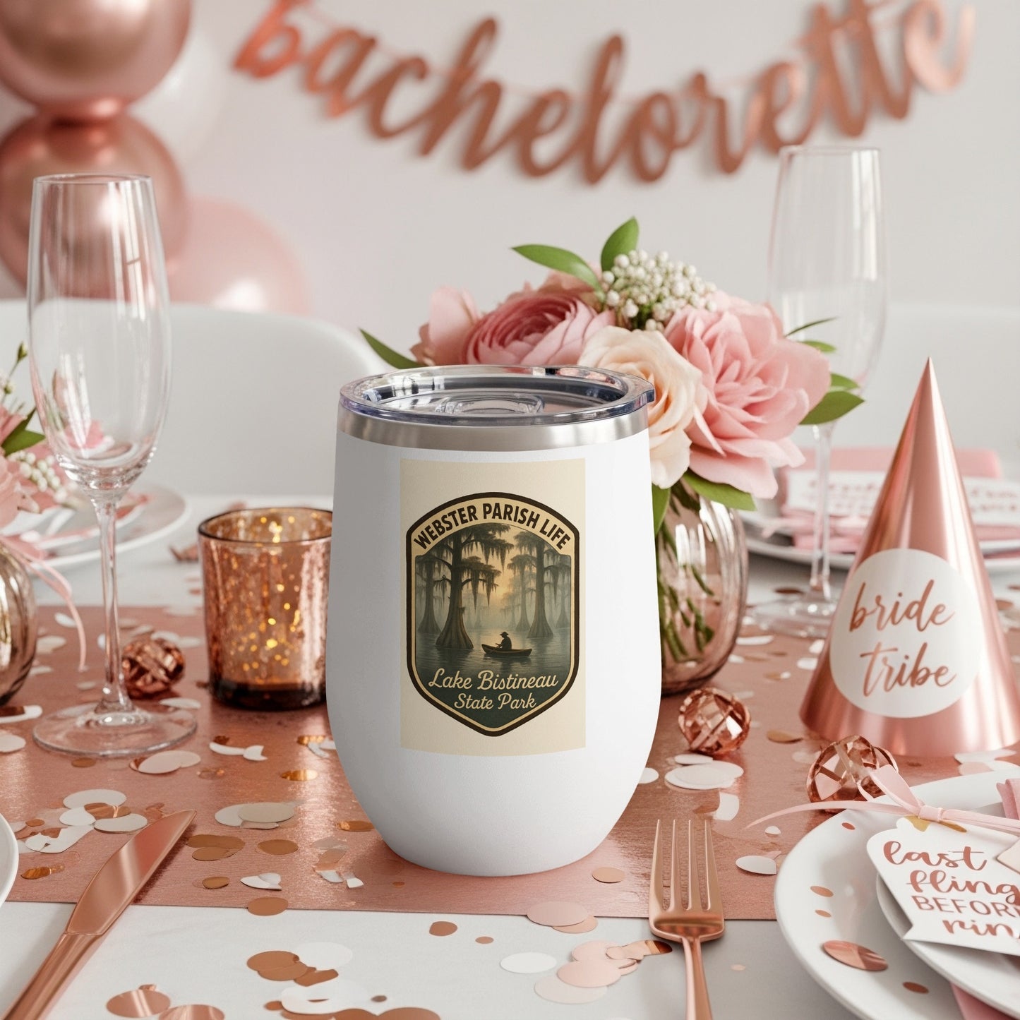 Bachelorette Party Stainless Steel Tumbler, Custom Parish Life Design, Insulated Drinkware for Bridal Celebrations