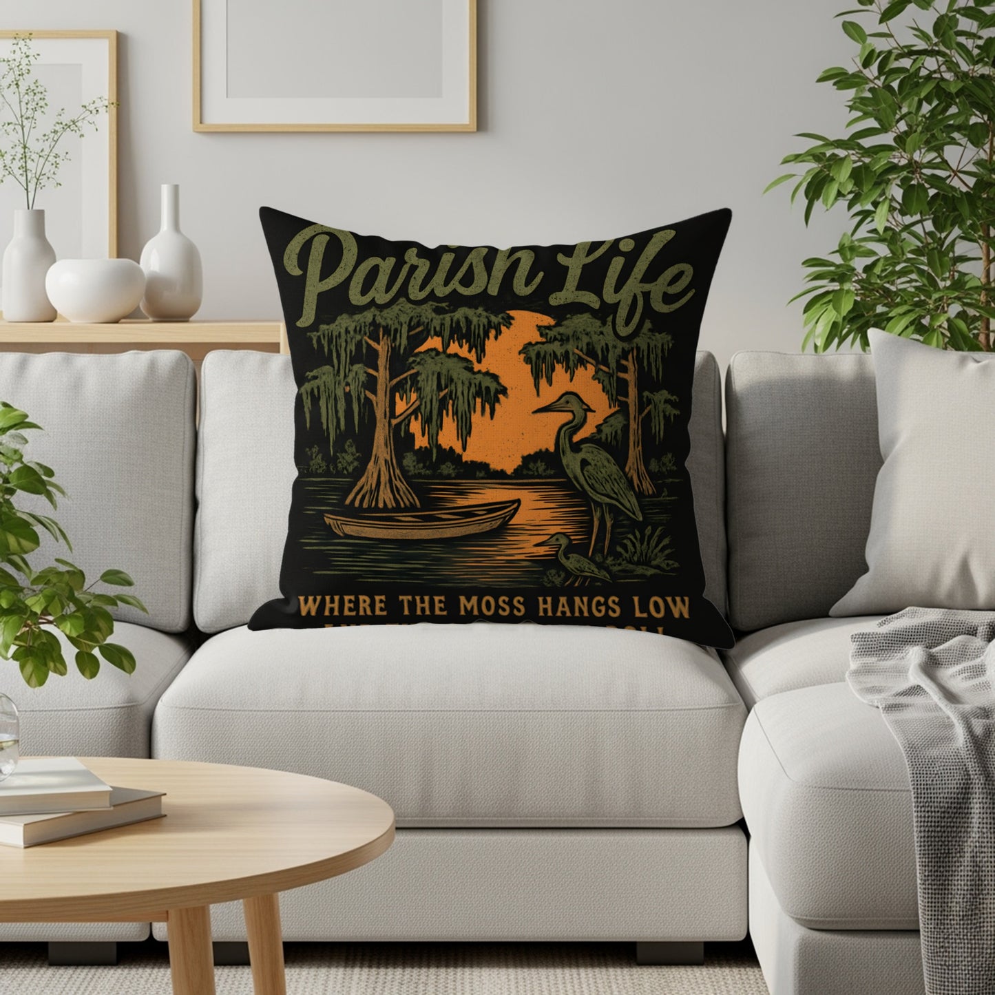 Parish Life Where The Moss Hangs Low Pillow product