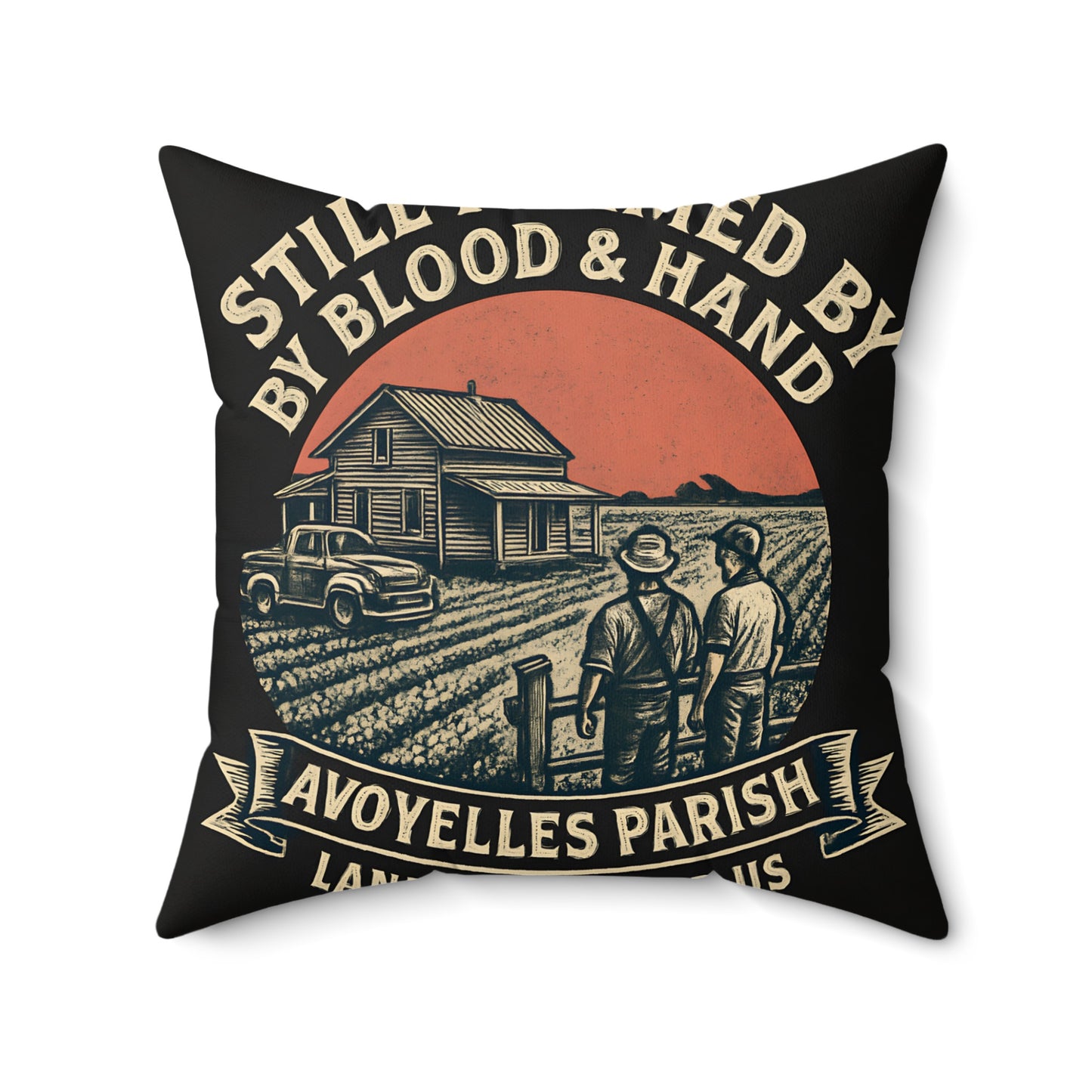 Avoyelles Parish Farm Graphic Print Throw Pillow product
