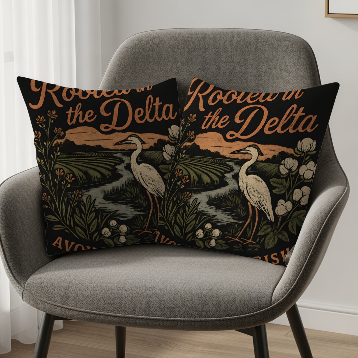 Rooted in the Delta Avoid Perish Throw Pillows product type