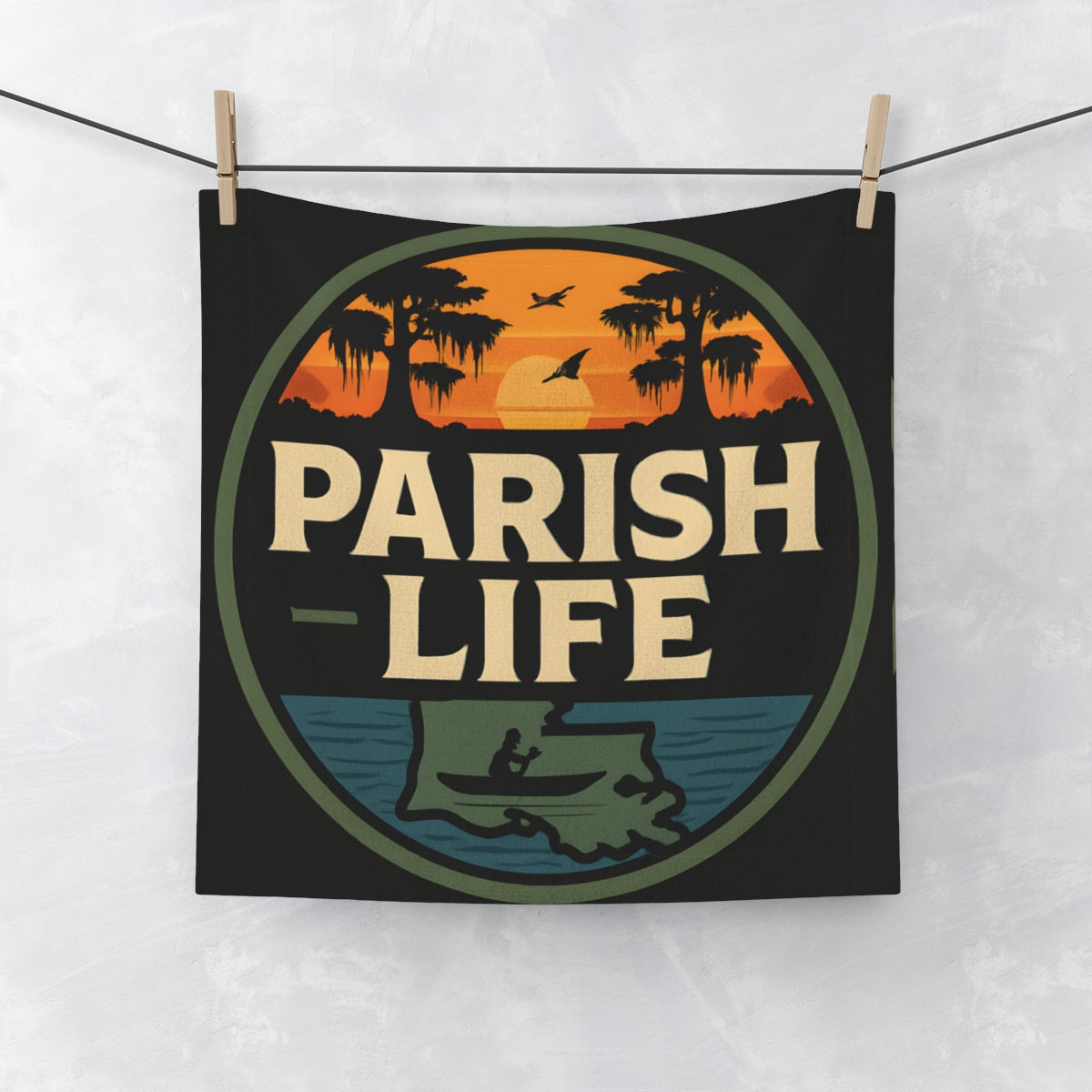 Parish Life Green and Orange Wall Art product