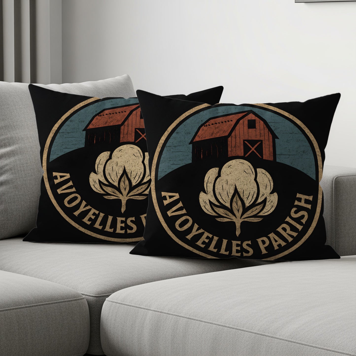 Avoyelles Parish Farmhouse Design Throw Pillow product