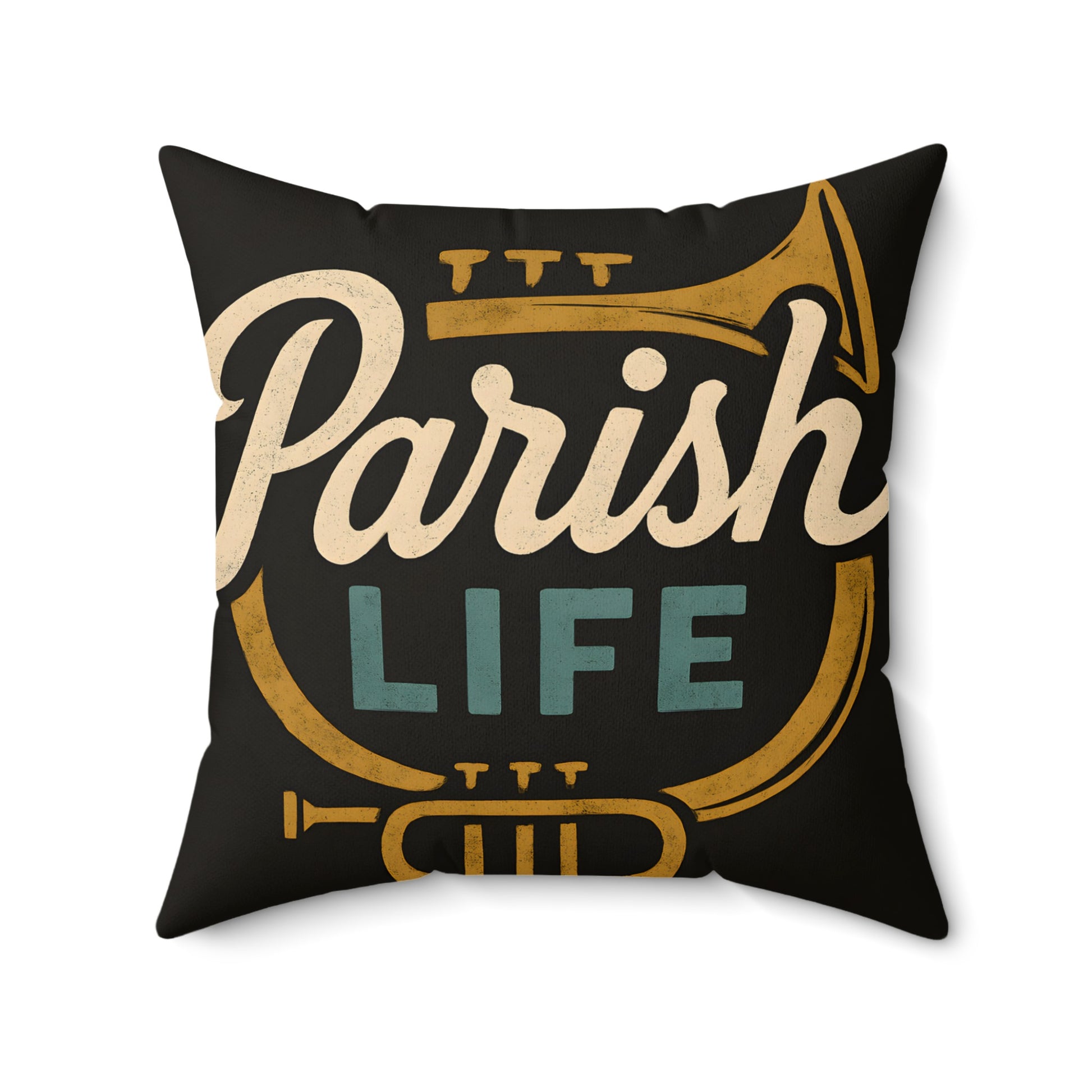 Parish Life Trumpet Themed Throw Pillow product