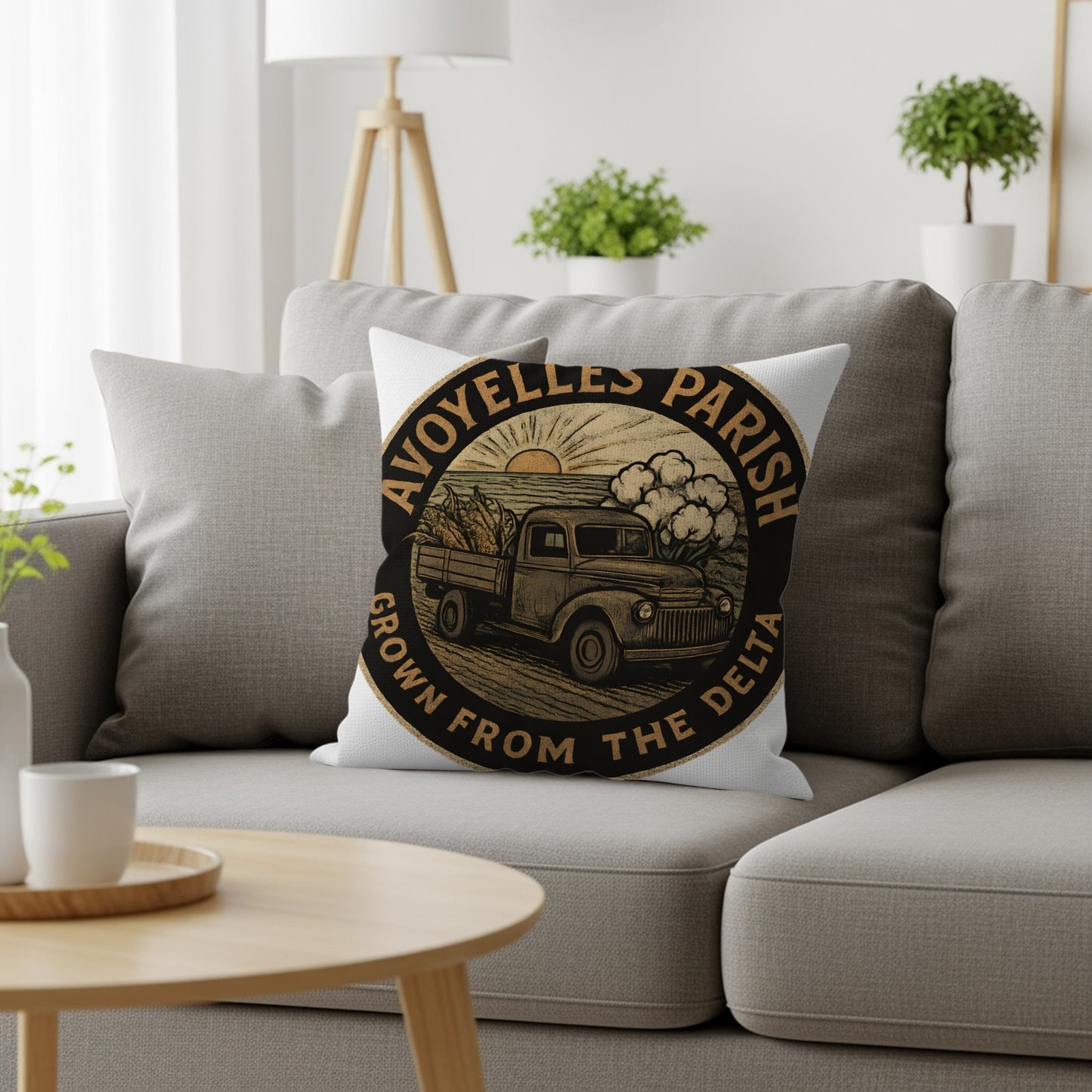 AVOYELLES PARISH GROWN FROM THE DELTA Throw Pillow product