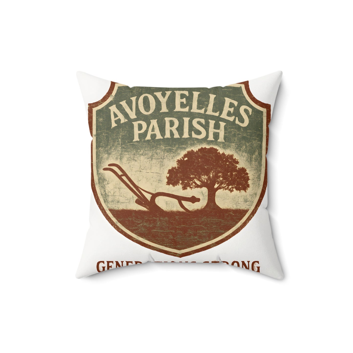 Avoyelles Parish Vintage Throw Pillow Home Decor product type