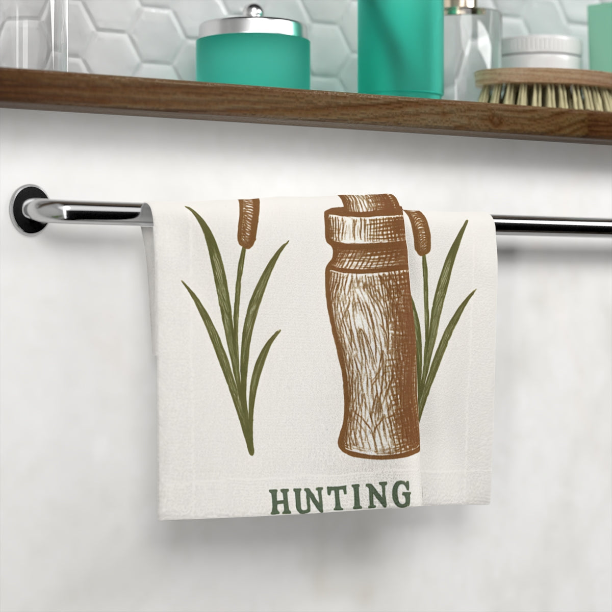 Hunting Patterned Bathroom Towel rack for Home Decor product type