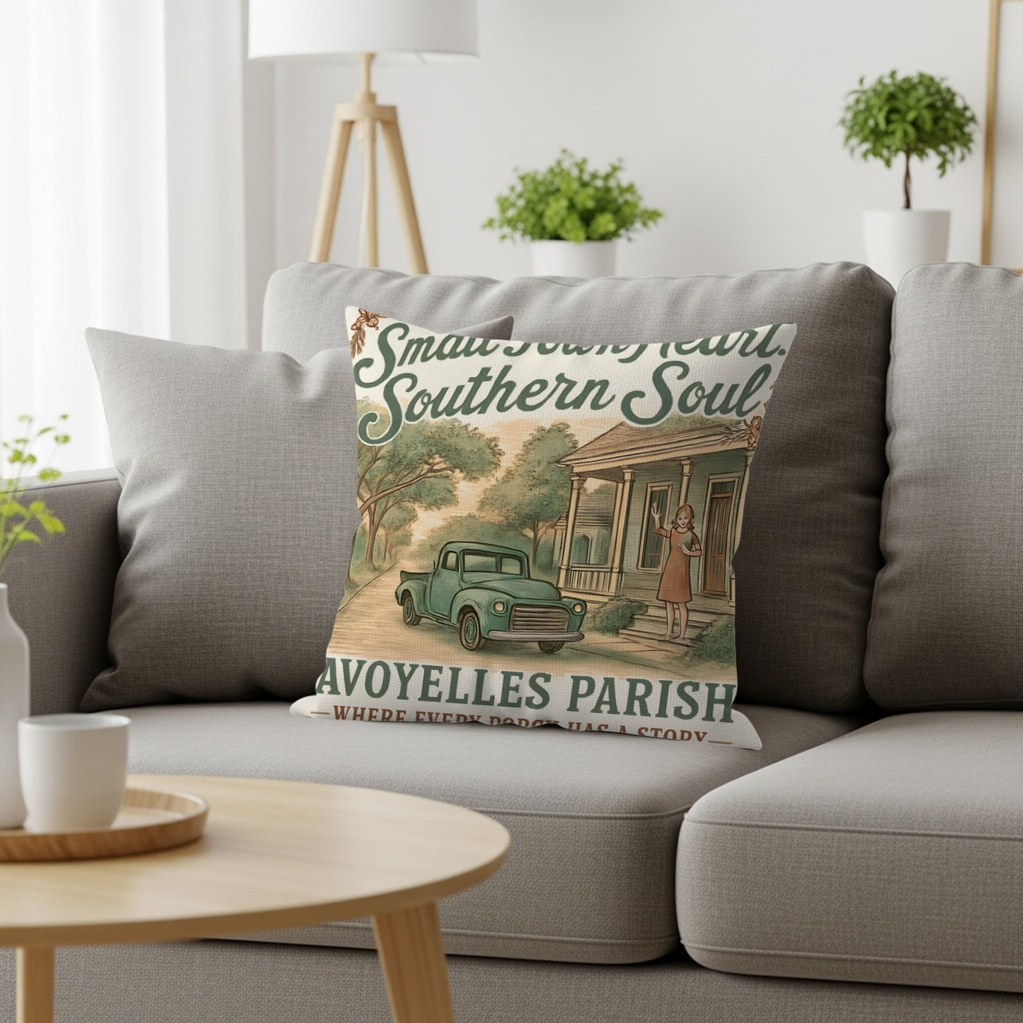 Southern Soul Avoyelles Parish Throw Pillow product