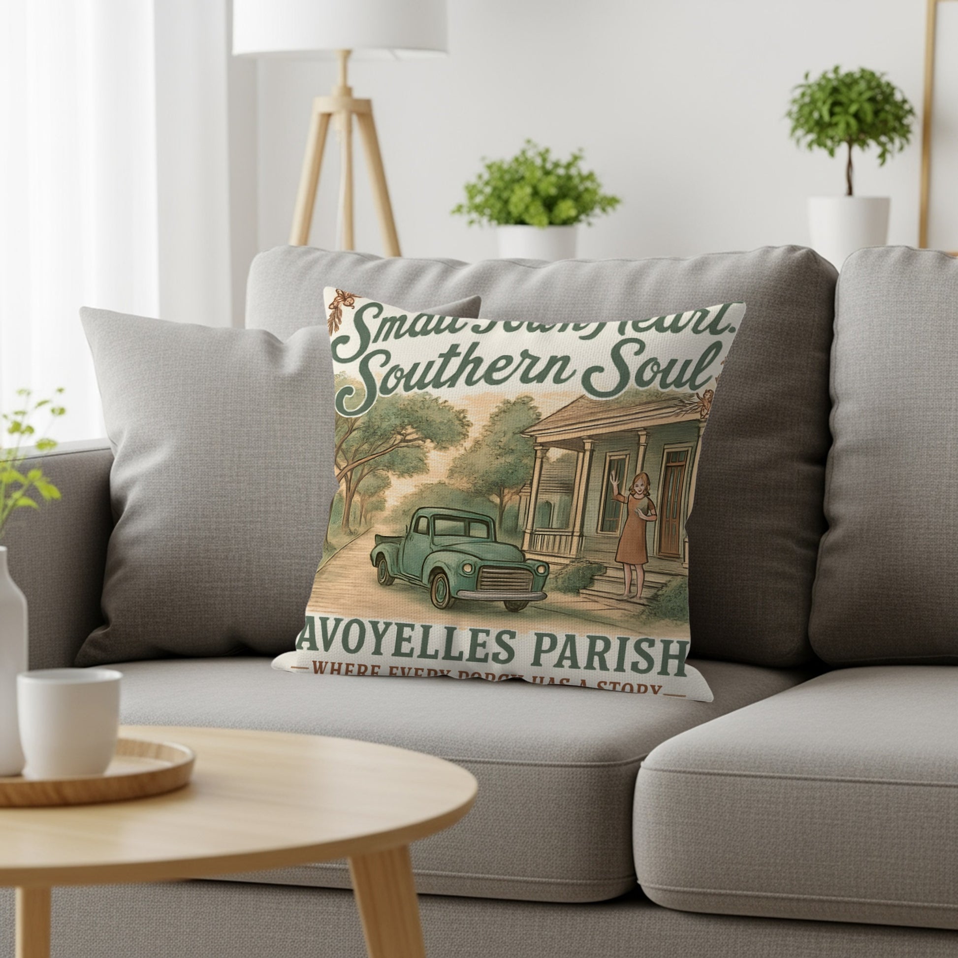 Southern Soul Avoyelles Parish Throw Pillow product