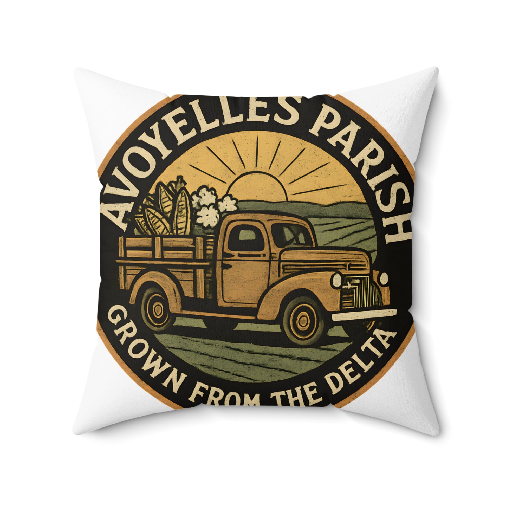 Avoyelles Parish Truck Delta Design Throw Pillow product