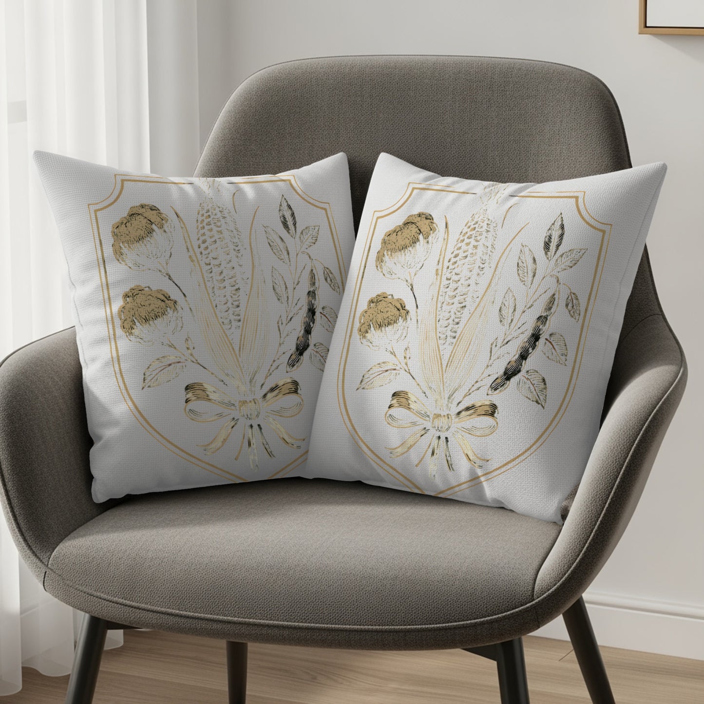 Elegant Decorative Throw Pillow Set with Floral Design product type
