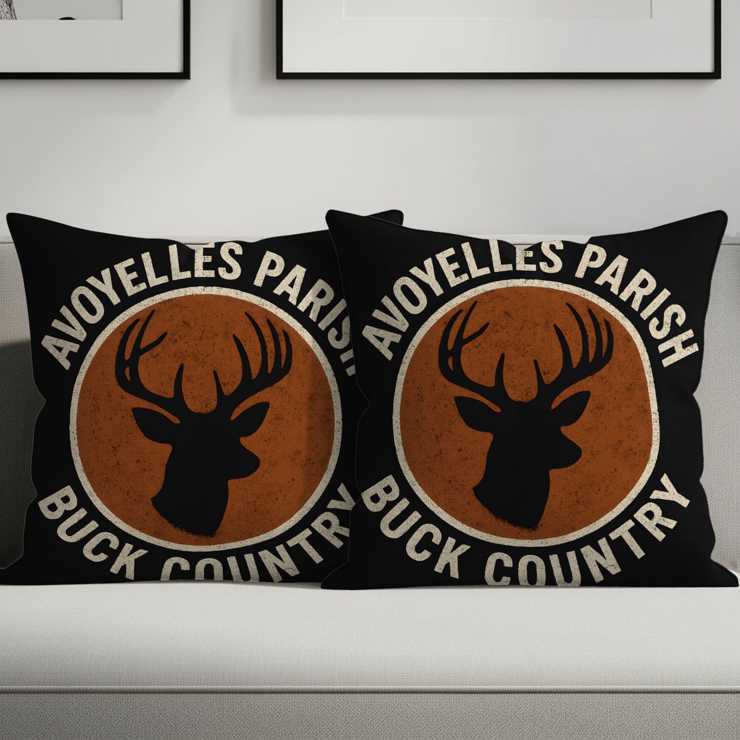 Avoyelles Parish Buck Country Design Throw Pillow product