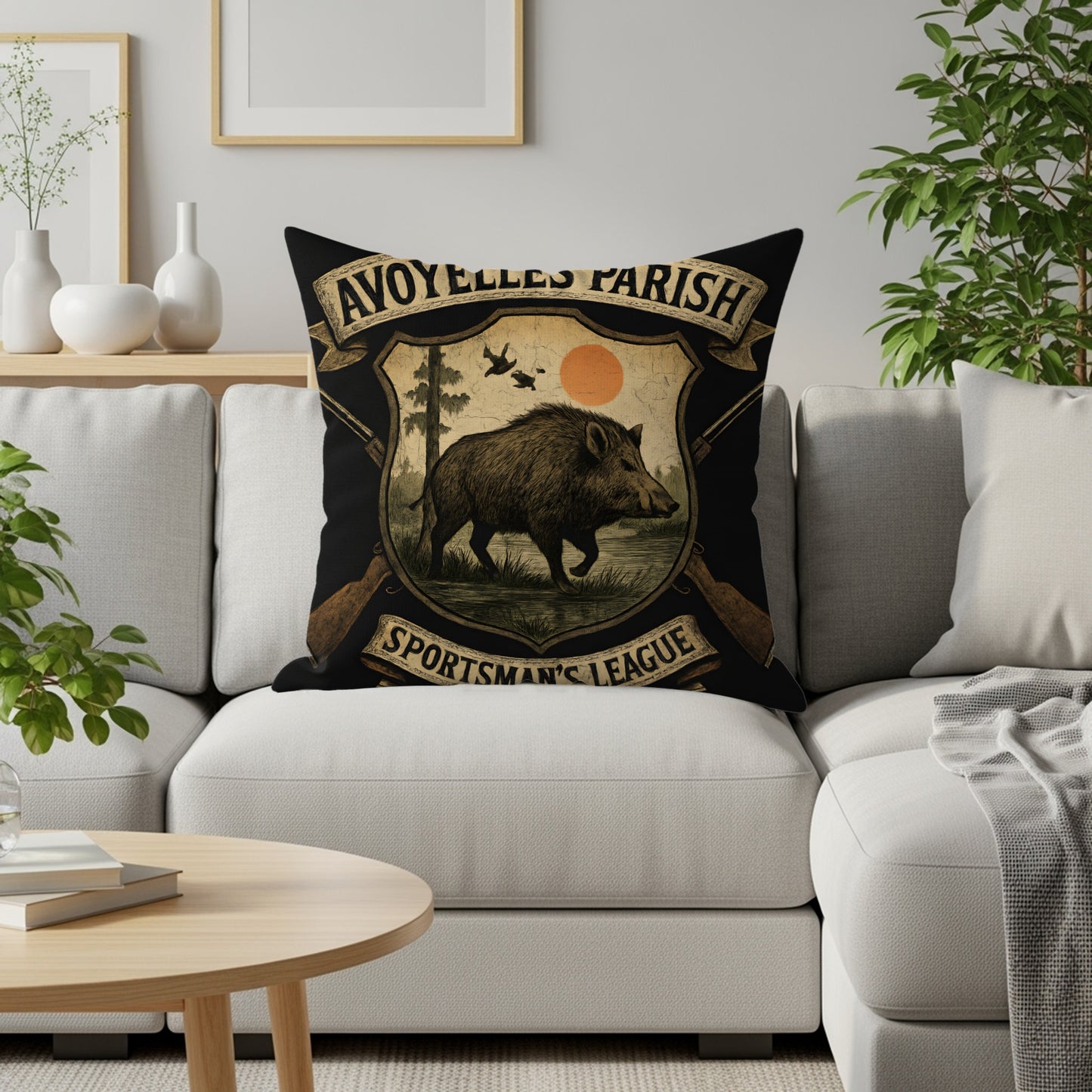 Avoyelles Parish Sportsman's League Throw Pillow product