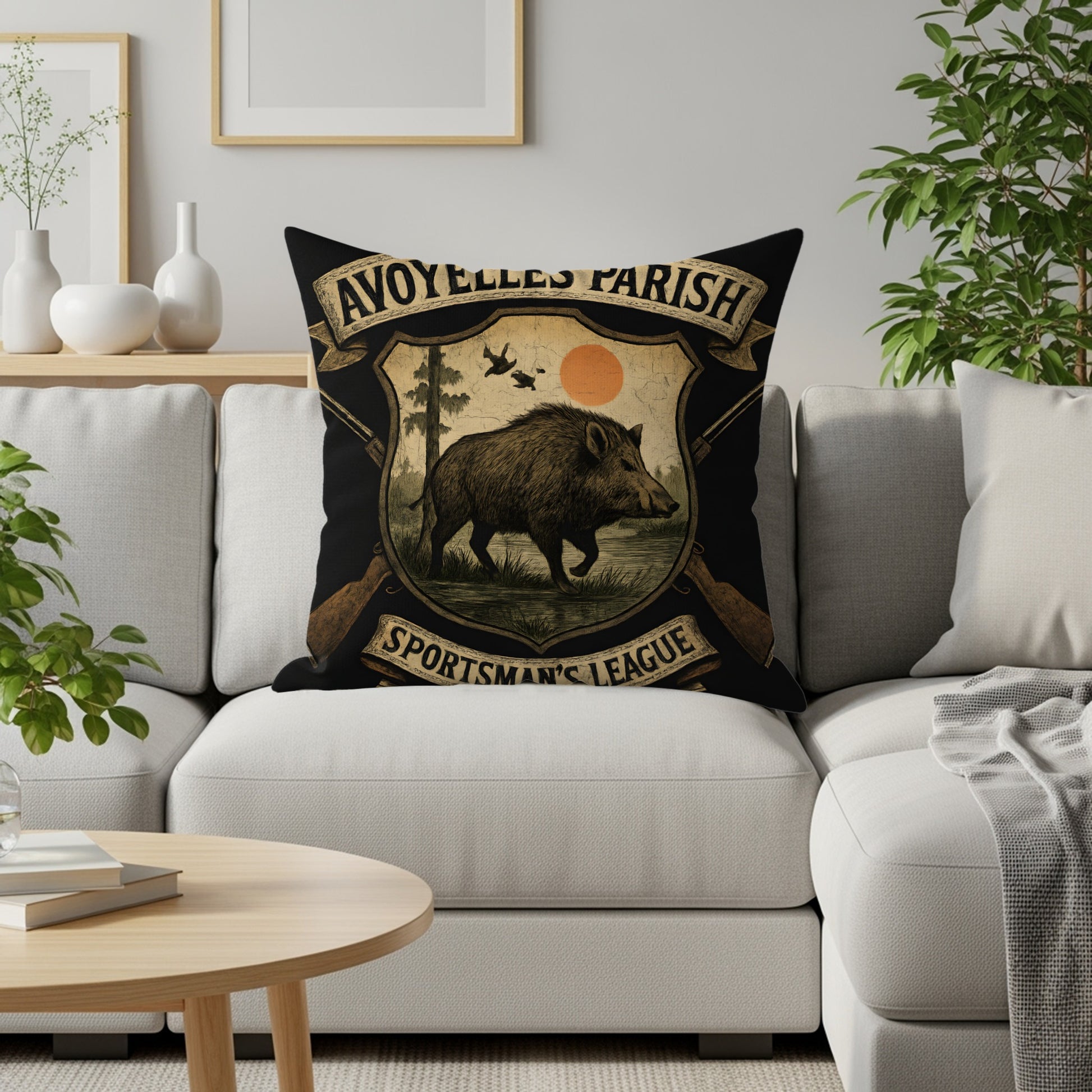 Avoyelles Parish Sportsman's League Throw Pillow product