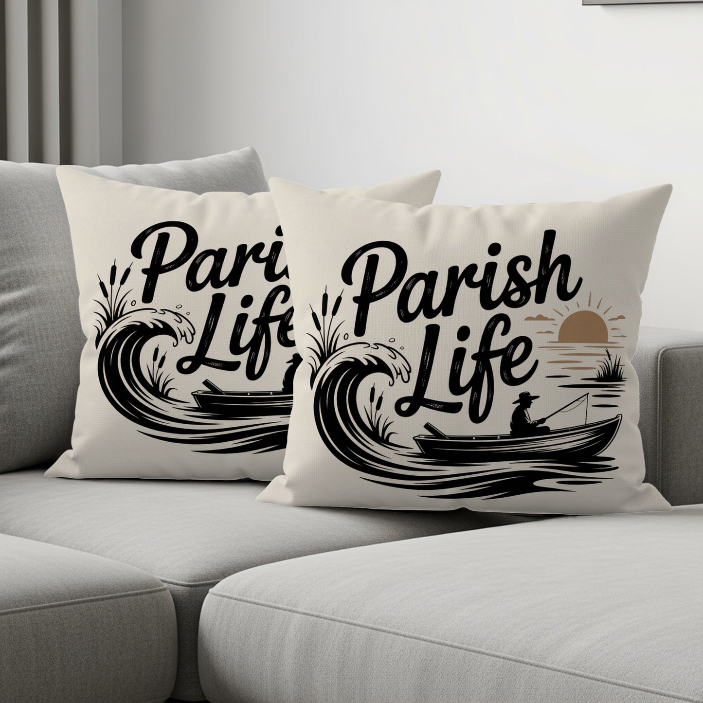 Parish Life Design Throw Pillow product type