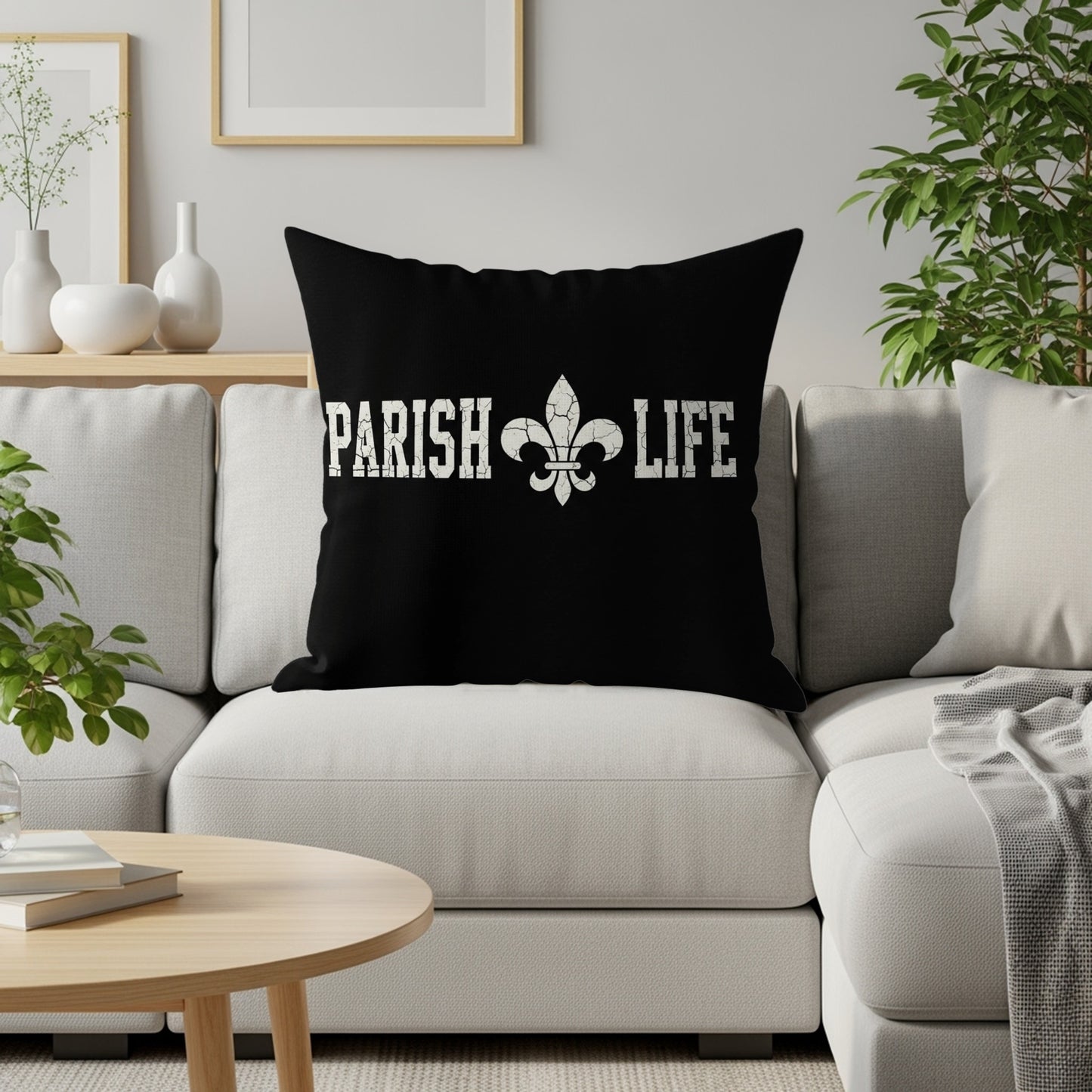 Parish Life Fleur De Lis Design Throw Pillow product type
