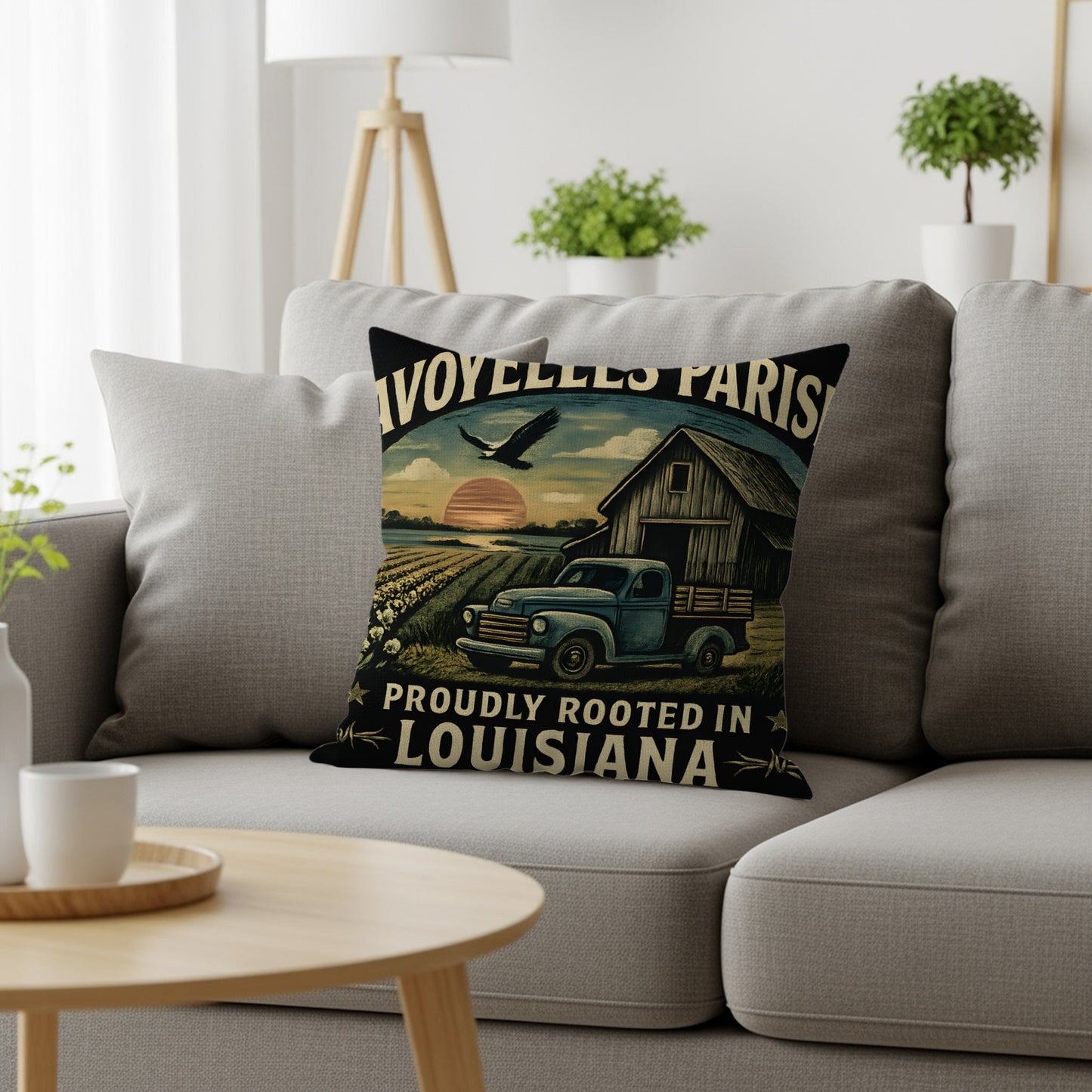 Avoyelles Parish Proudly Rooted in Louisiana pillow