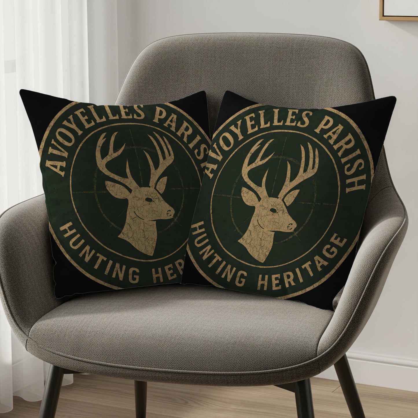 Avoyelles Parish Hunting Heritage Throw Pillow product type