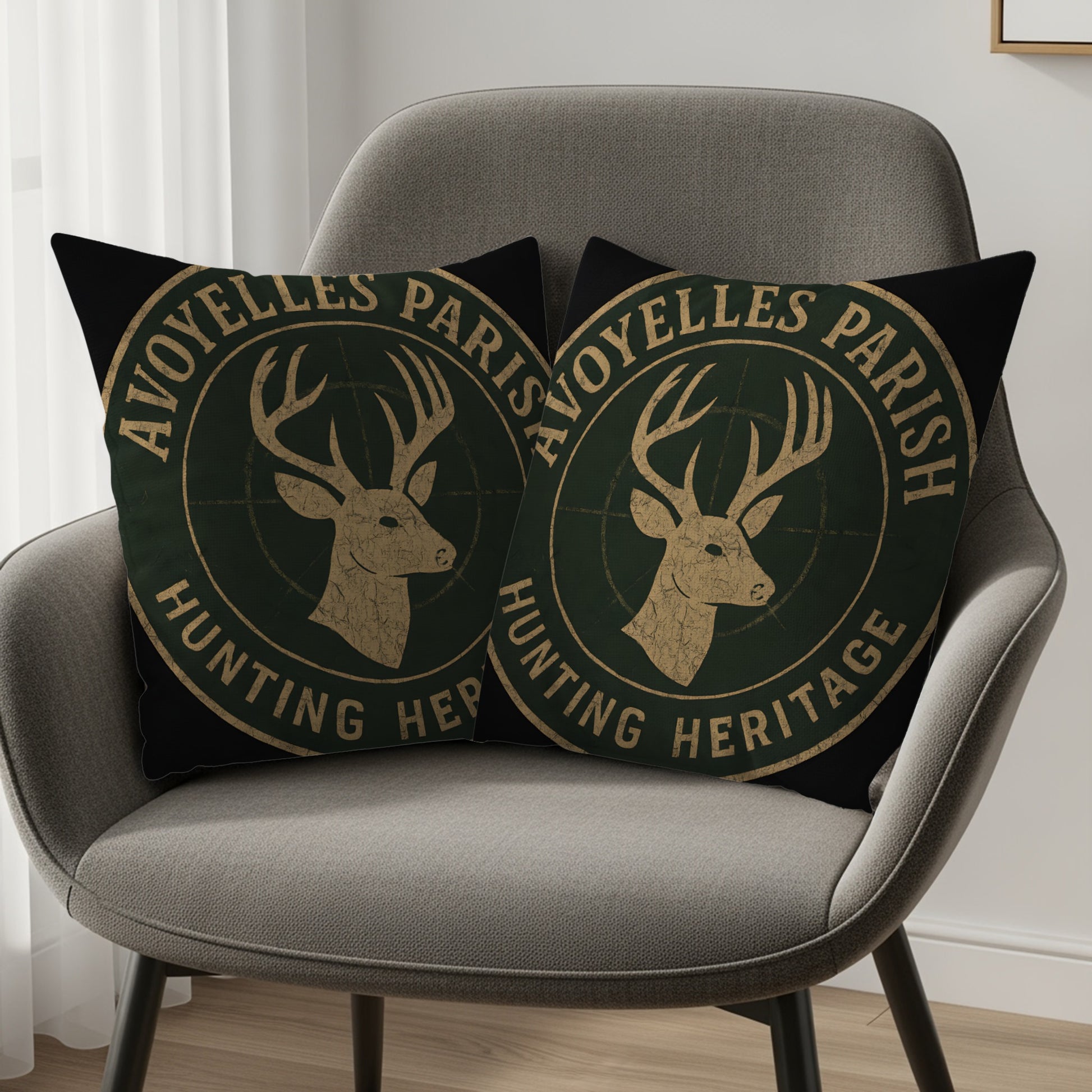 Avoyelles Parish Hunting Heritage Throw Pillow product type