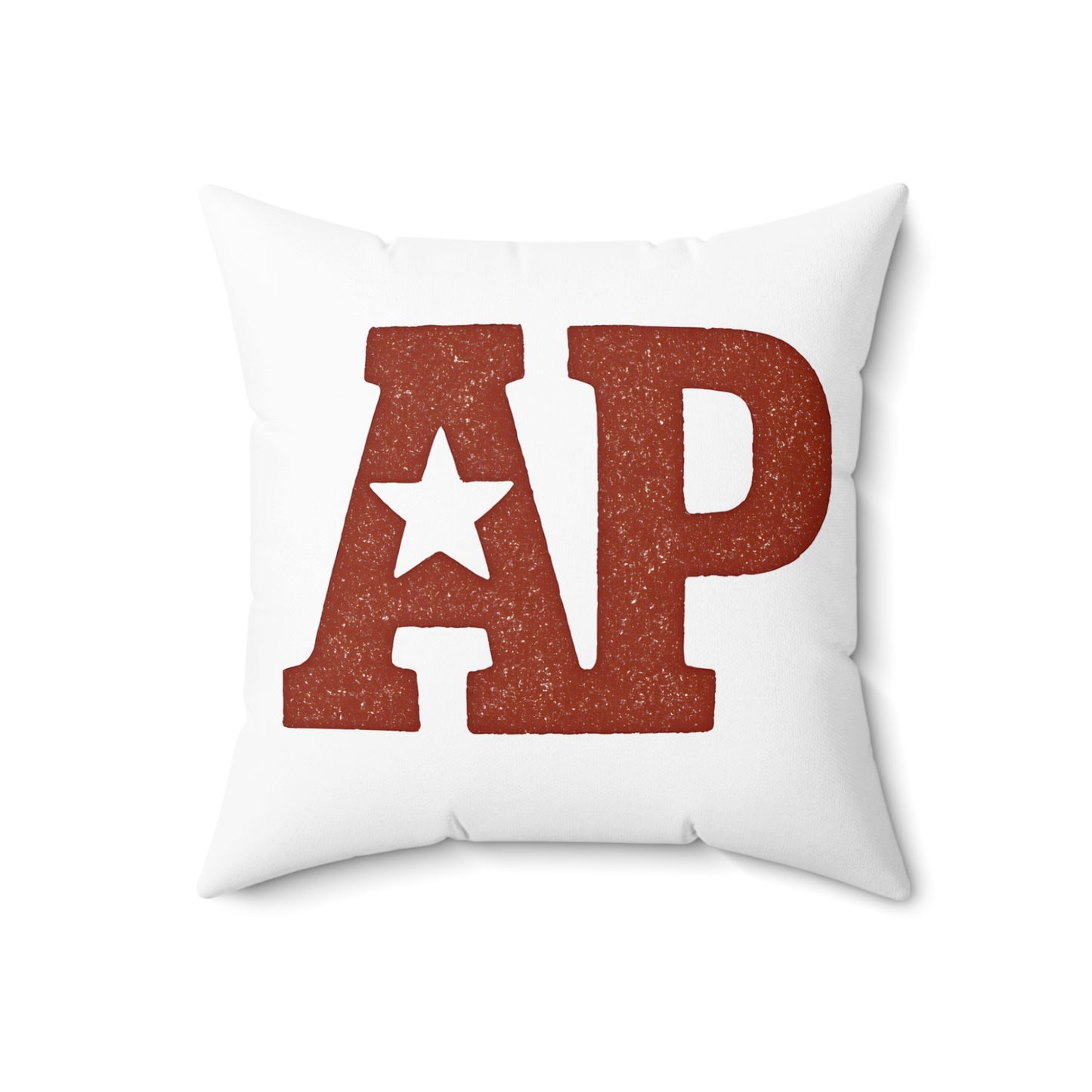 Bold Red AP Star Pattern Cushion product