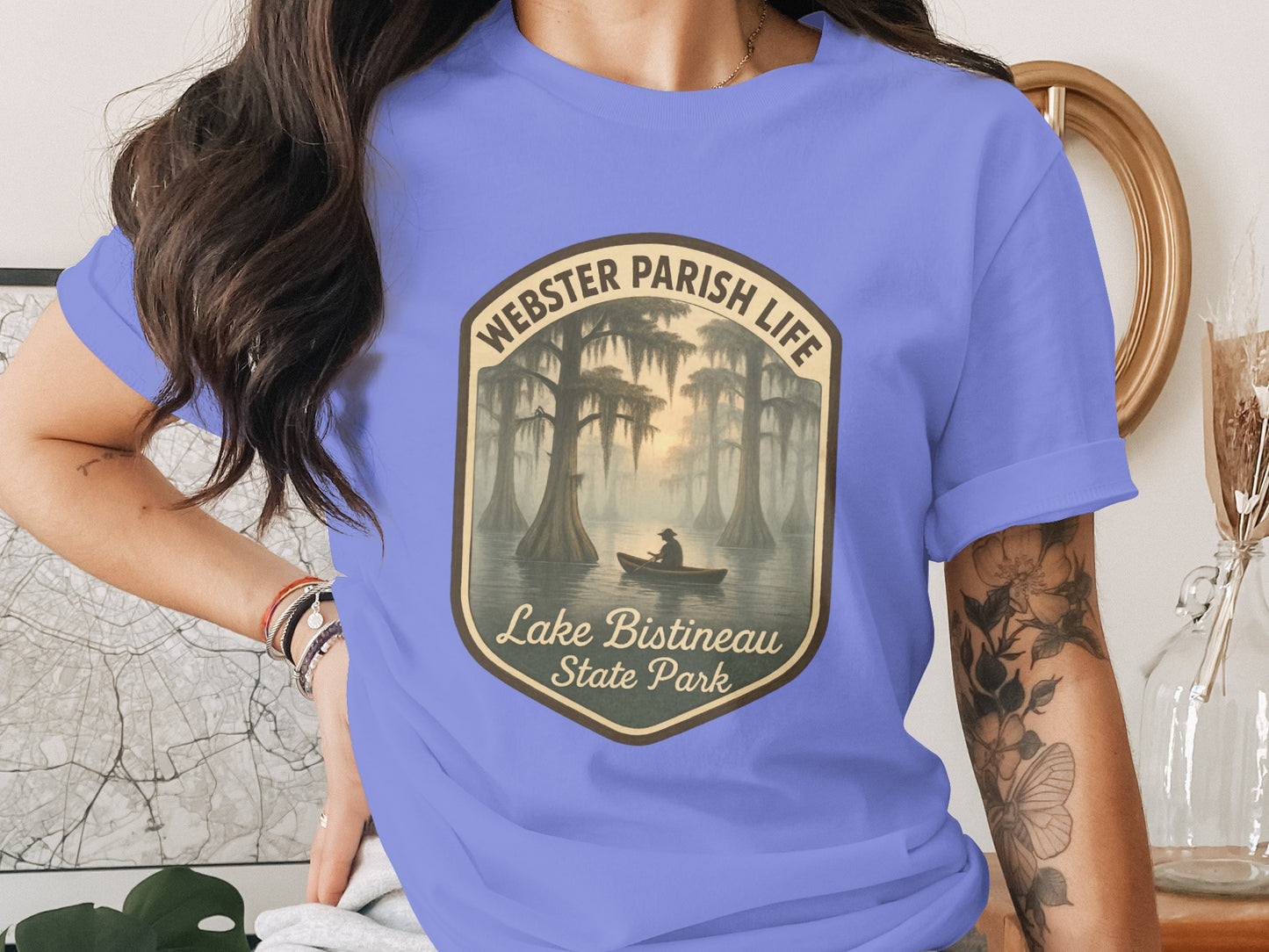 Webster Parish Life Lake Bistineau State Park Graphic T-Shirt, Unisex Casual Wear Tee