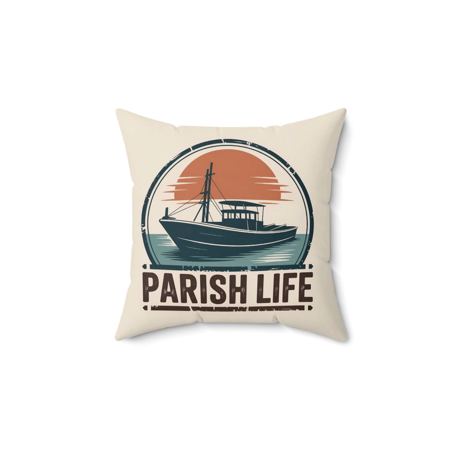 Parish Life Vintage Boat Themed Cushion product type