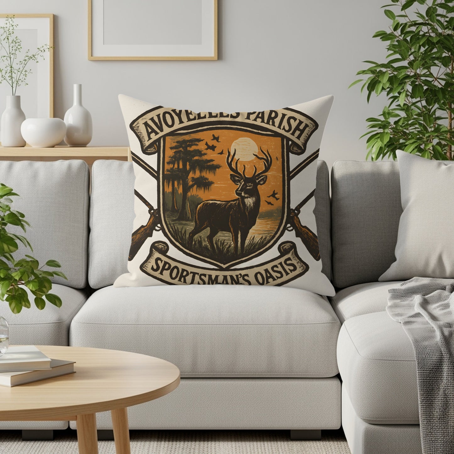 AVOYELLES PARISH SPORTSMAN'S OASIS Throw Pillow product type