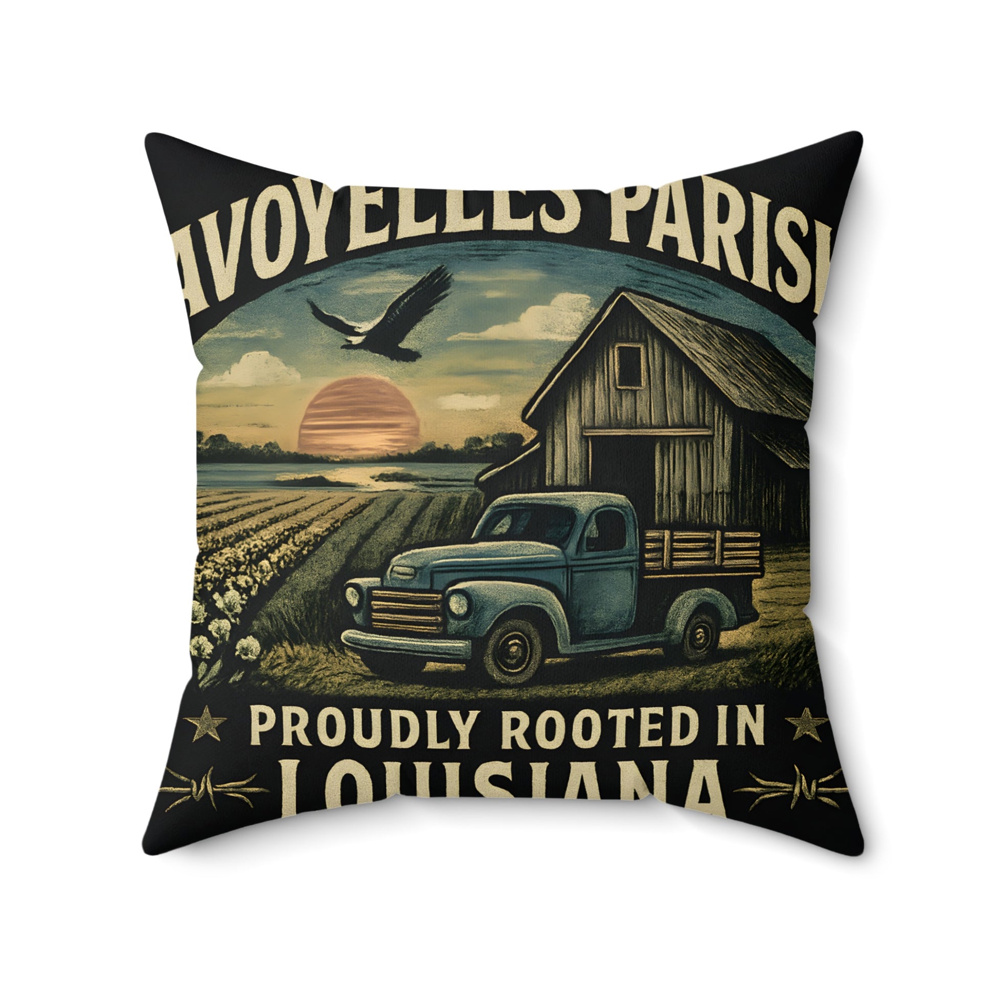 Avoyelles Parish Proudly Rooted In Louisiana pillow