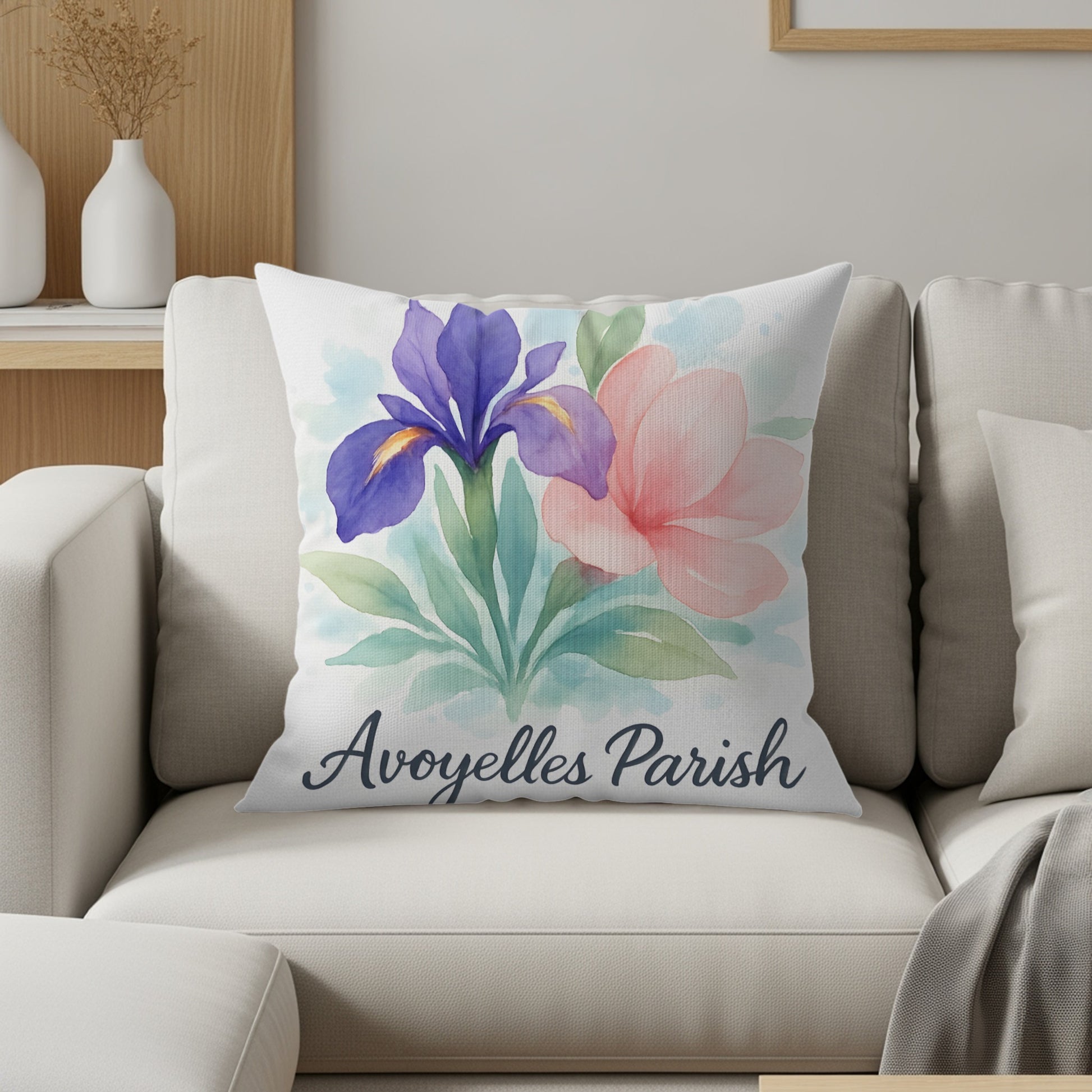 Avoyelles Parish Floral Decorative Cushion product type