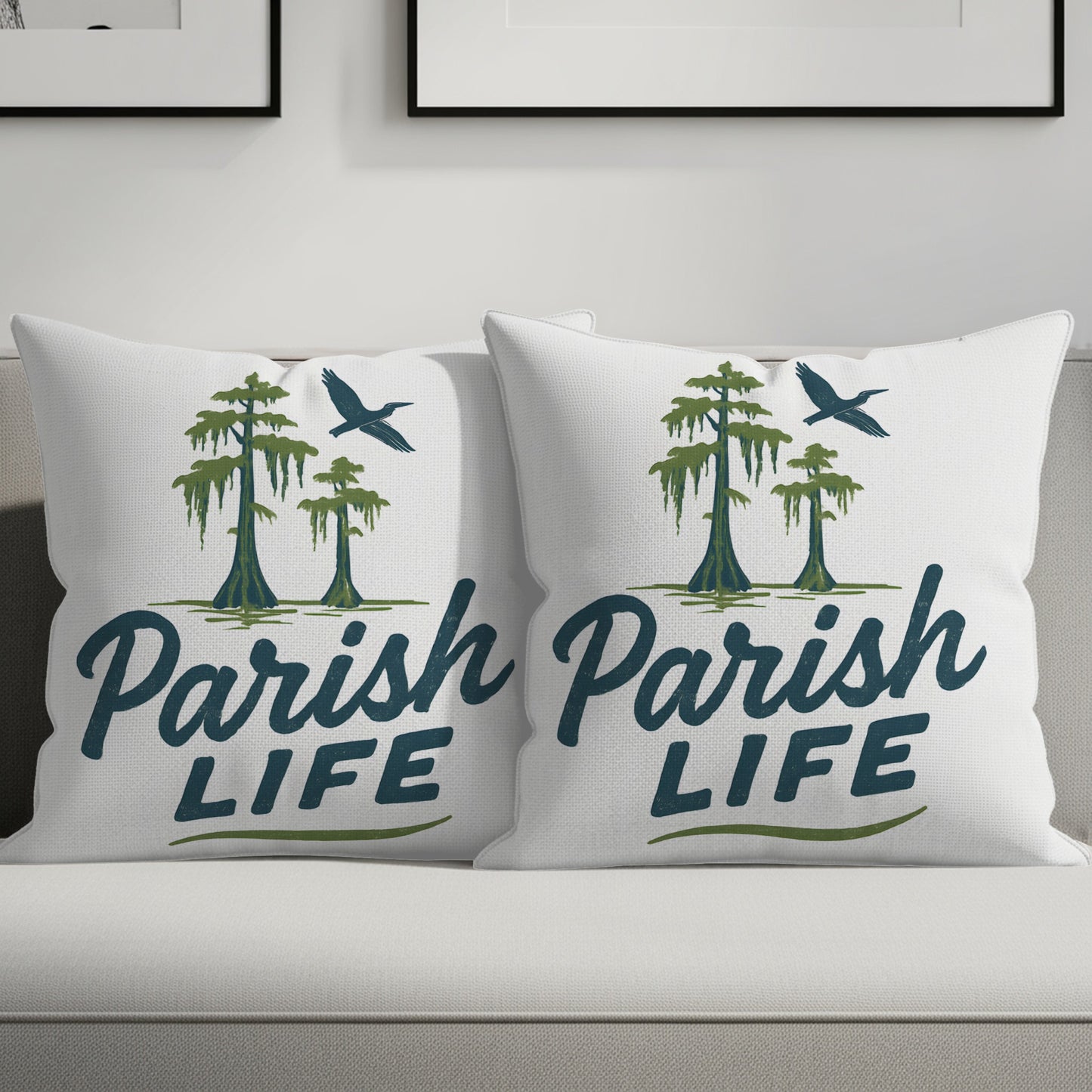 Parish Life Throw Pillow with Nature Design product type