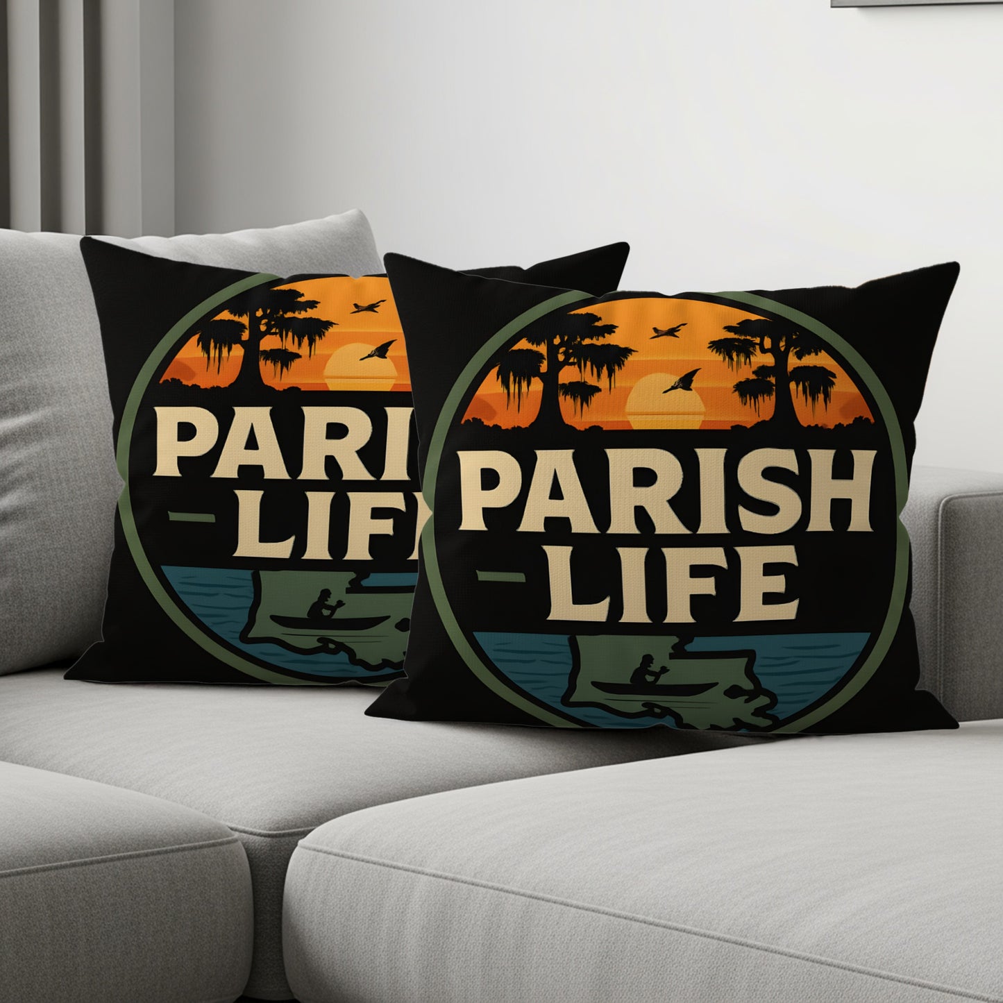 Parish Life Sunset Design Throw Pillow product