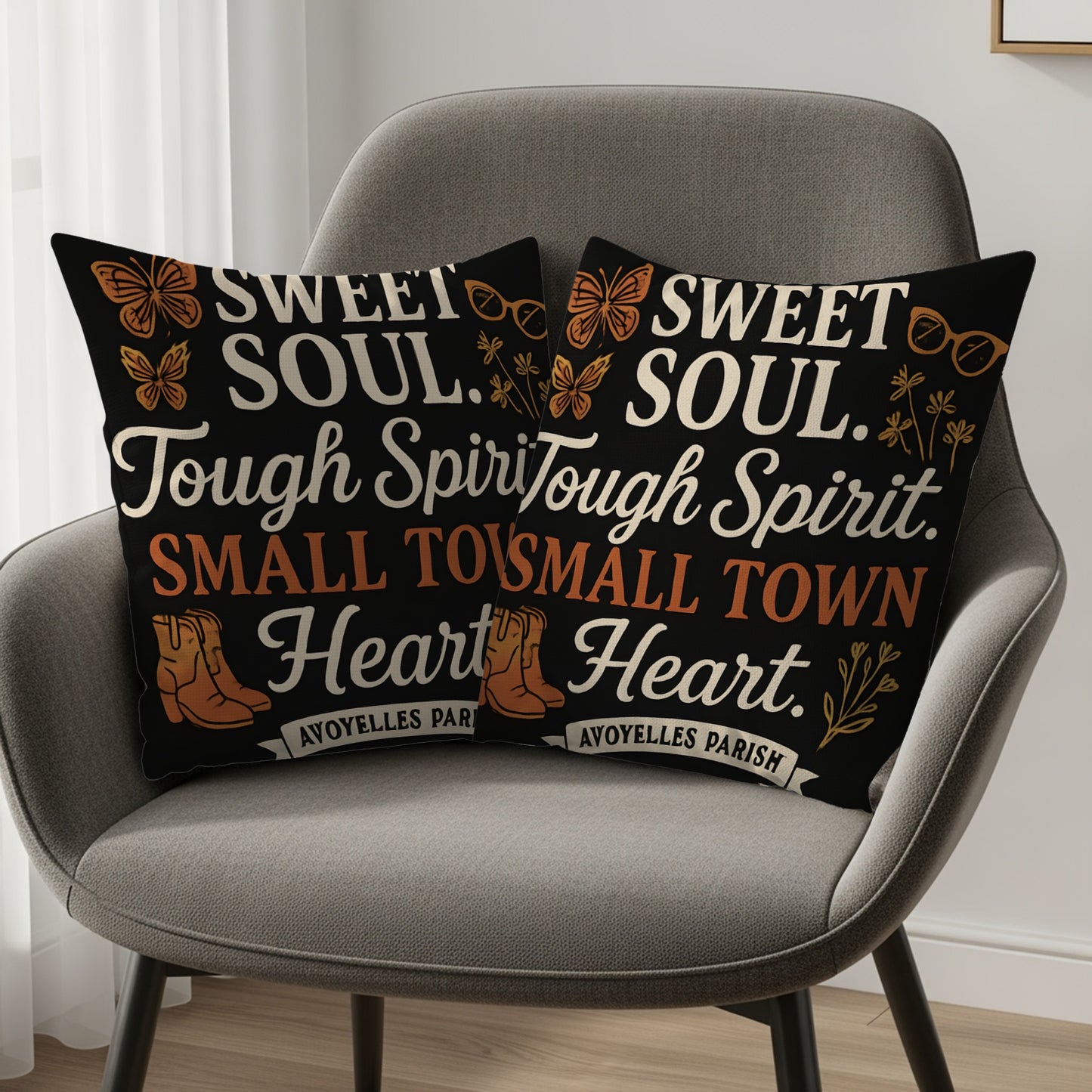 Sweet Soul Tough Spirit Small Town Heart Cushion product