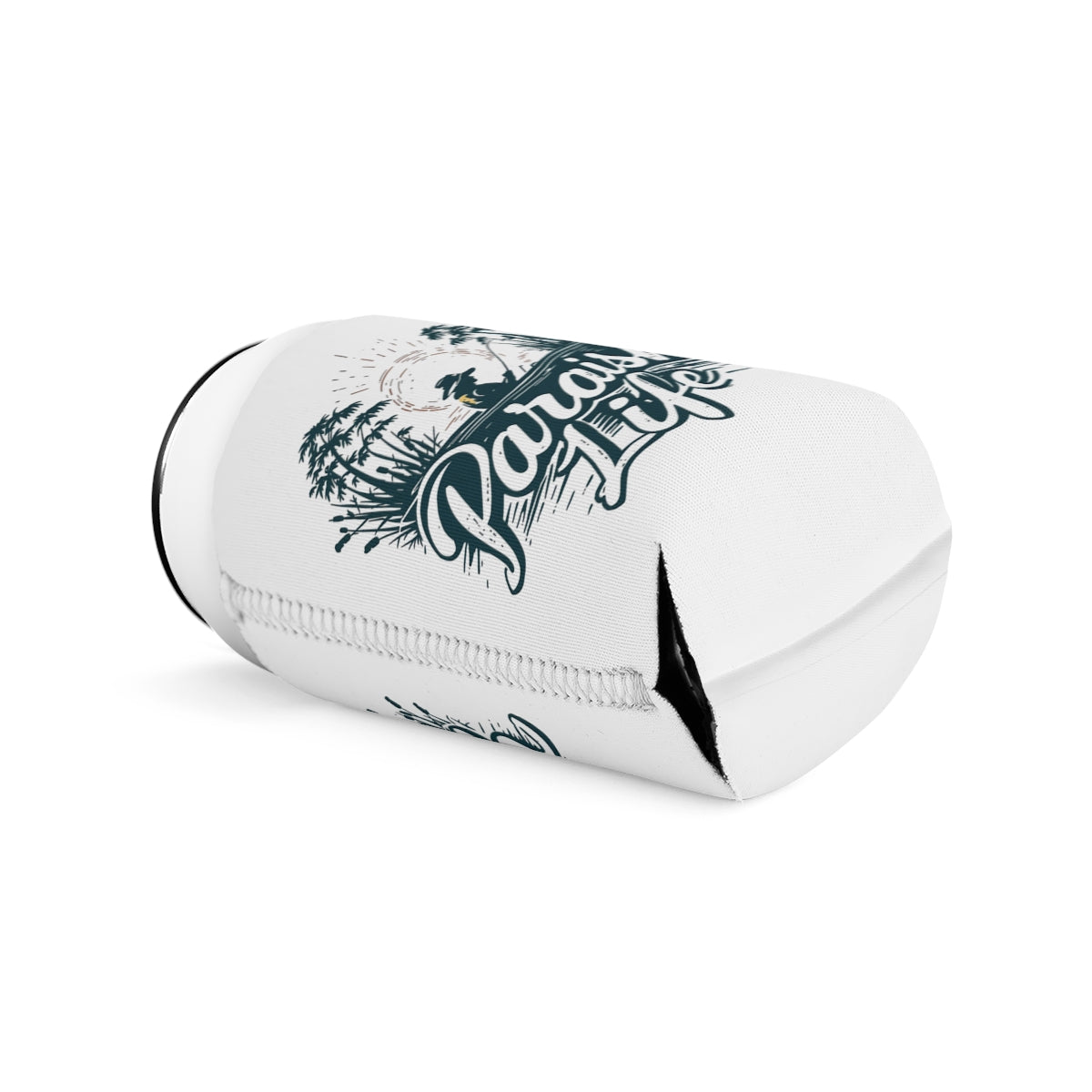 Paradise Life Palm Tree Graphic Can Cooler product