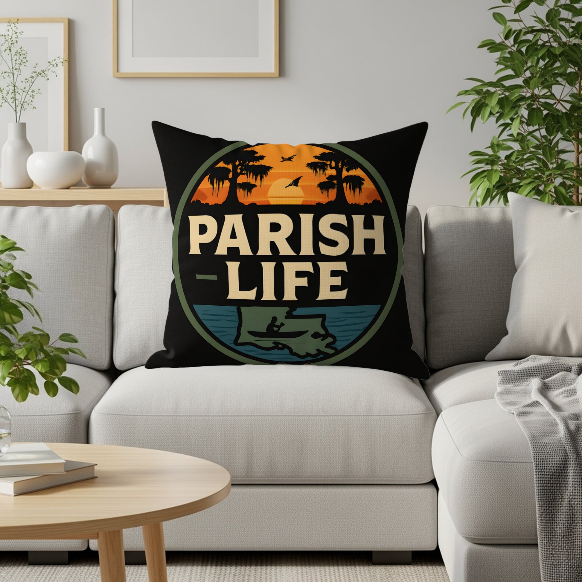 Parish Life Logo Design Throw Pillow product