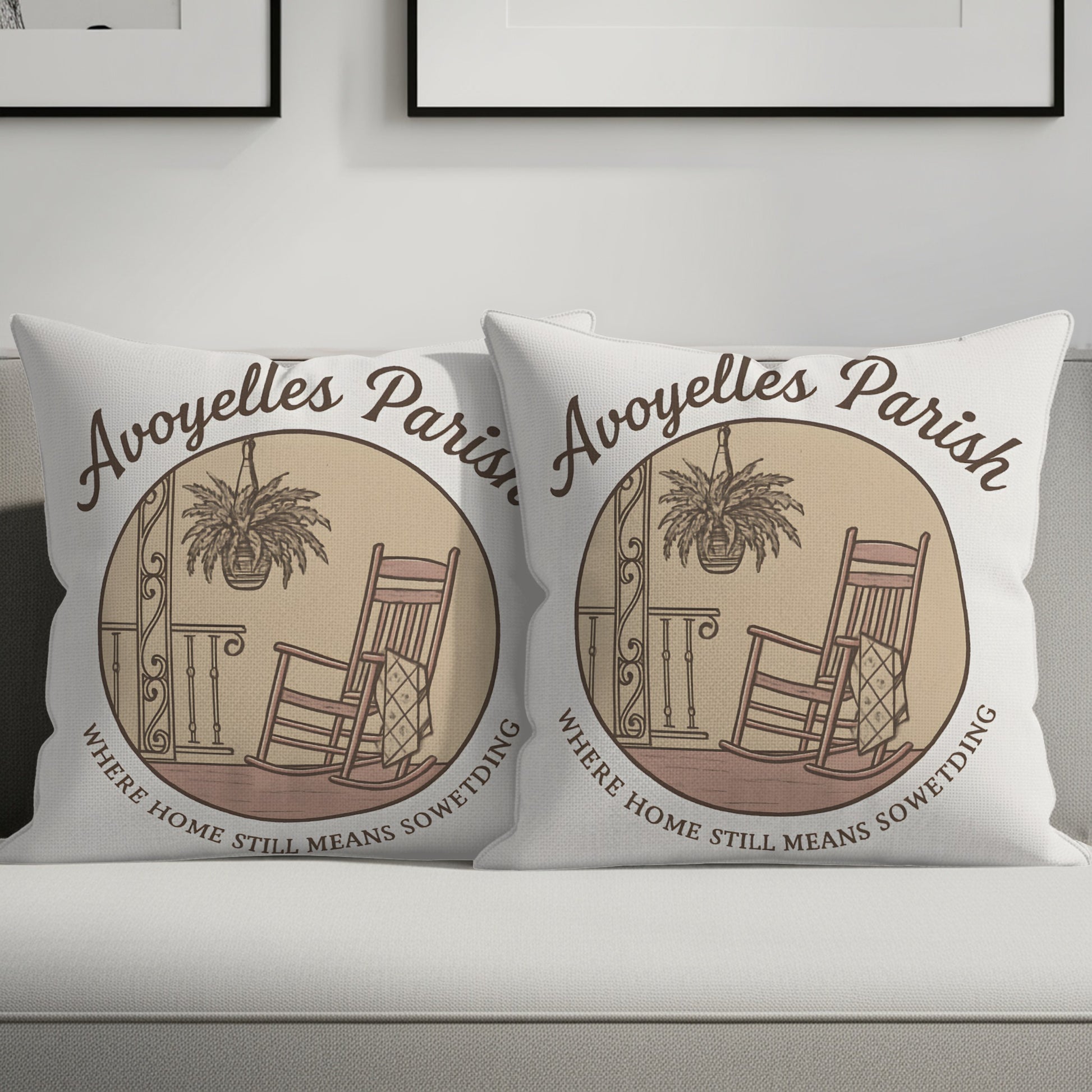 Avoyelles Parish Rocking Chair Throw Pillow product