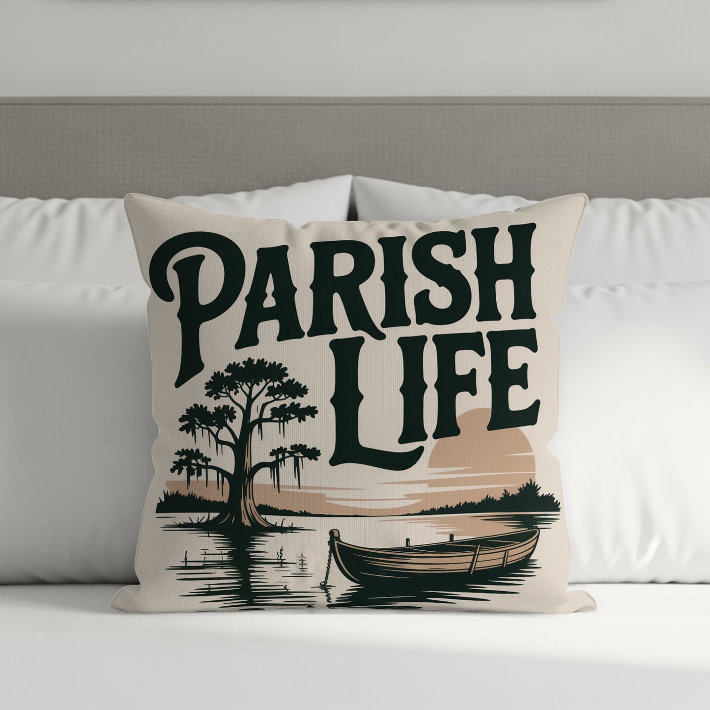 Parish Life Scenic Print Throw Pillow product type